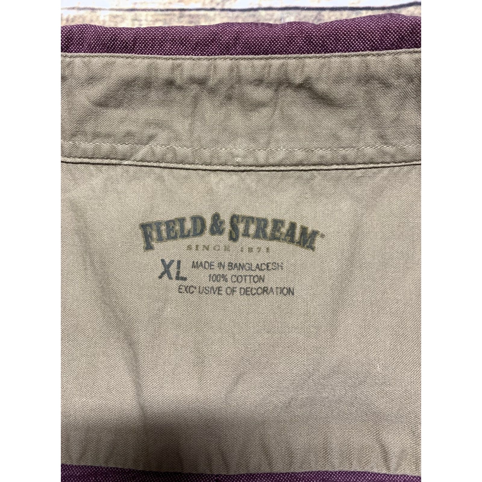 Vintage Field & Stream Mens Long Sleeve Shirt XL Button-Down Mauve Light Purple Heavy Shirt XL Purple Field & Stream Button-Down Casual Workwear Mens Size US XL / EU 56 / 4 - 3 Thumbnail