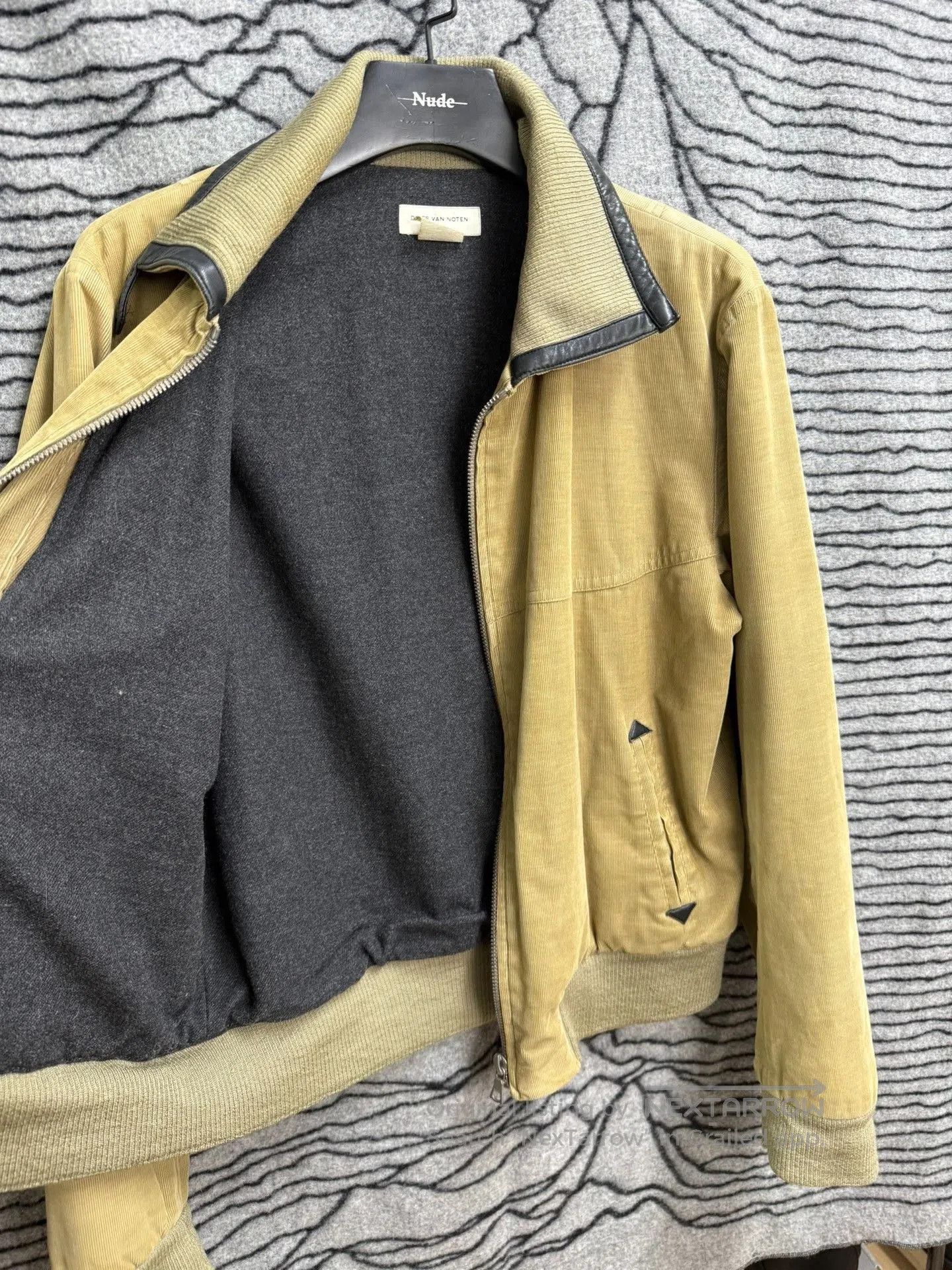 Dries Van Noten Dries Van Noten Corduroy Leather Collar Jacket. Size US M / EU 48-50 / 2 - 7 Thumbnail
