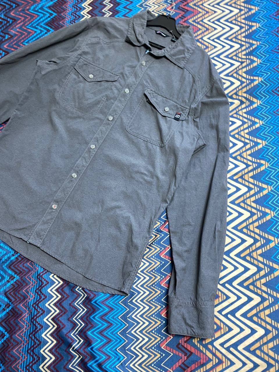 Berghaus × Vintage Berghaus Vintage Linen Shirt Short Sleeve Size US L / EU 52-54 / 3 - 6 Thumbnail