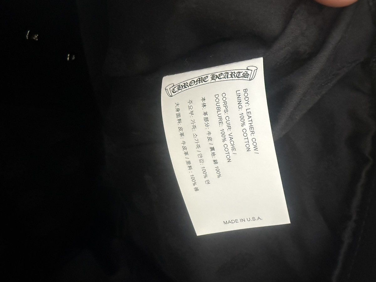 Chrome Hearts Chrome Hearts Black Leather Cargo Pants Size US 30 / EU 46 - 10 Thumbnail