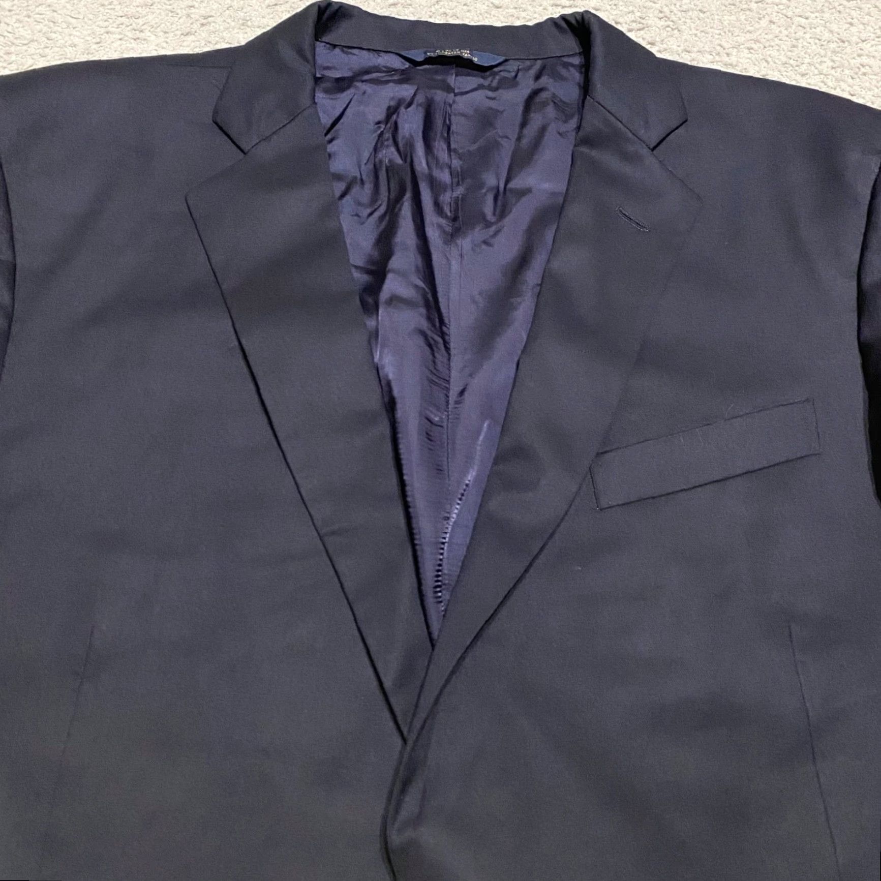 Brooks Brothers Brooks Brothers Blazer Mens 46R Solid Blue Wool Two-Button Vintage? (Note: The original title indicates non-vintage; kept as valid) Size 46R - 6 Thumbnail