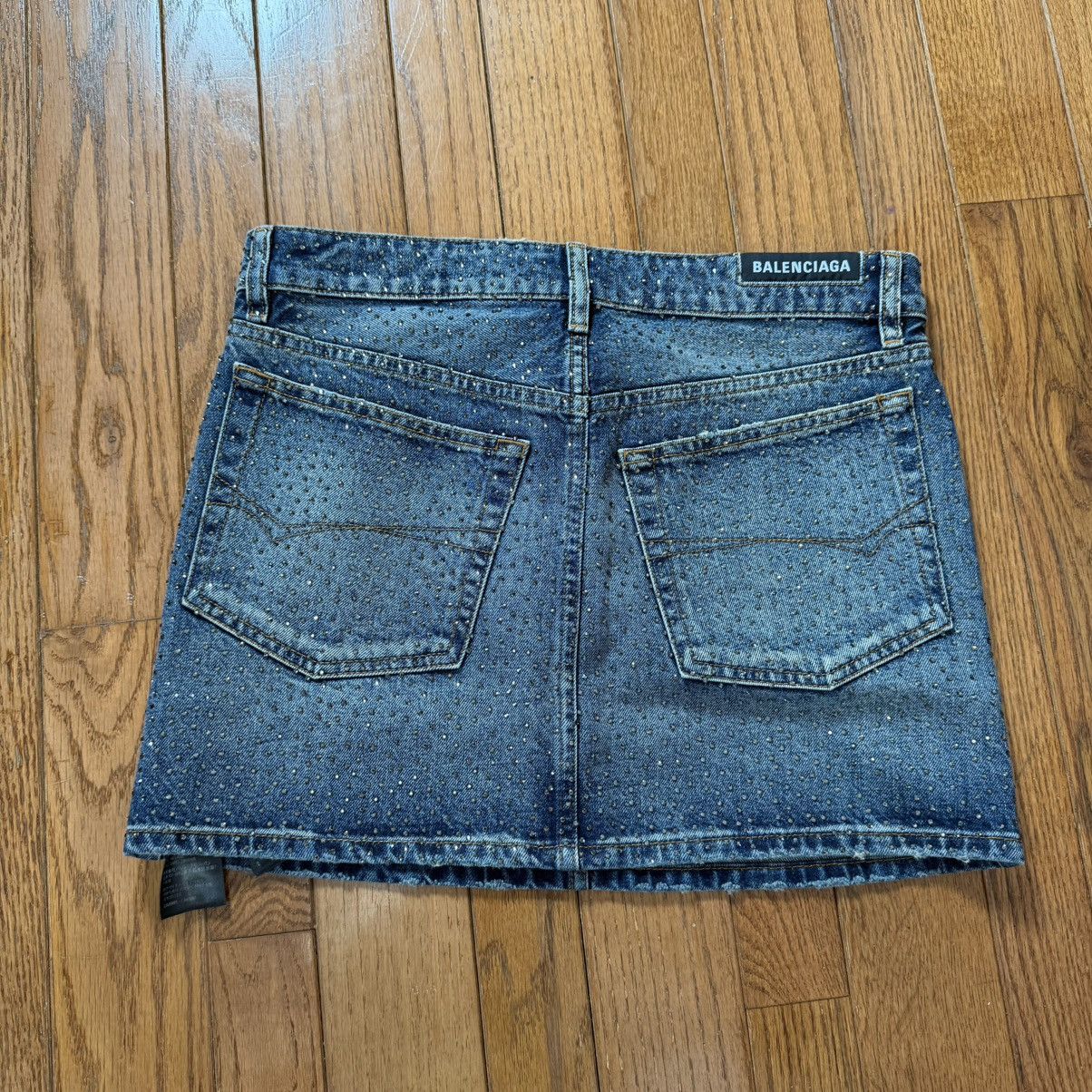 Balenciaga Balenciaga Mini Skirt rhinestone Size 25" / US 0 / IT 36 - 10 Thumbnail