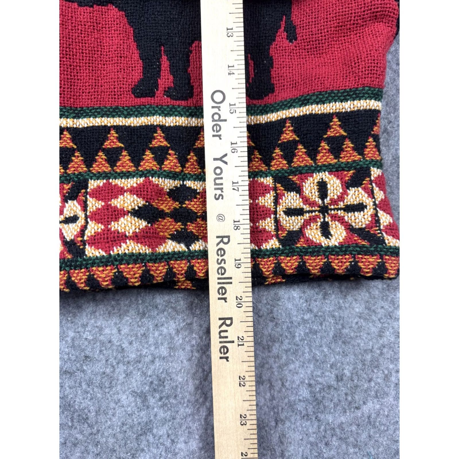 PONY Vintage Painted Pony Jacket Womens Medium Southwestern Llama Red Cotton 90s USA Size M / US 6-8 / IT 42-44 - 6 Thumbnail