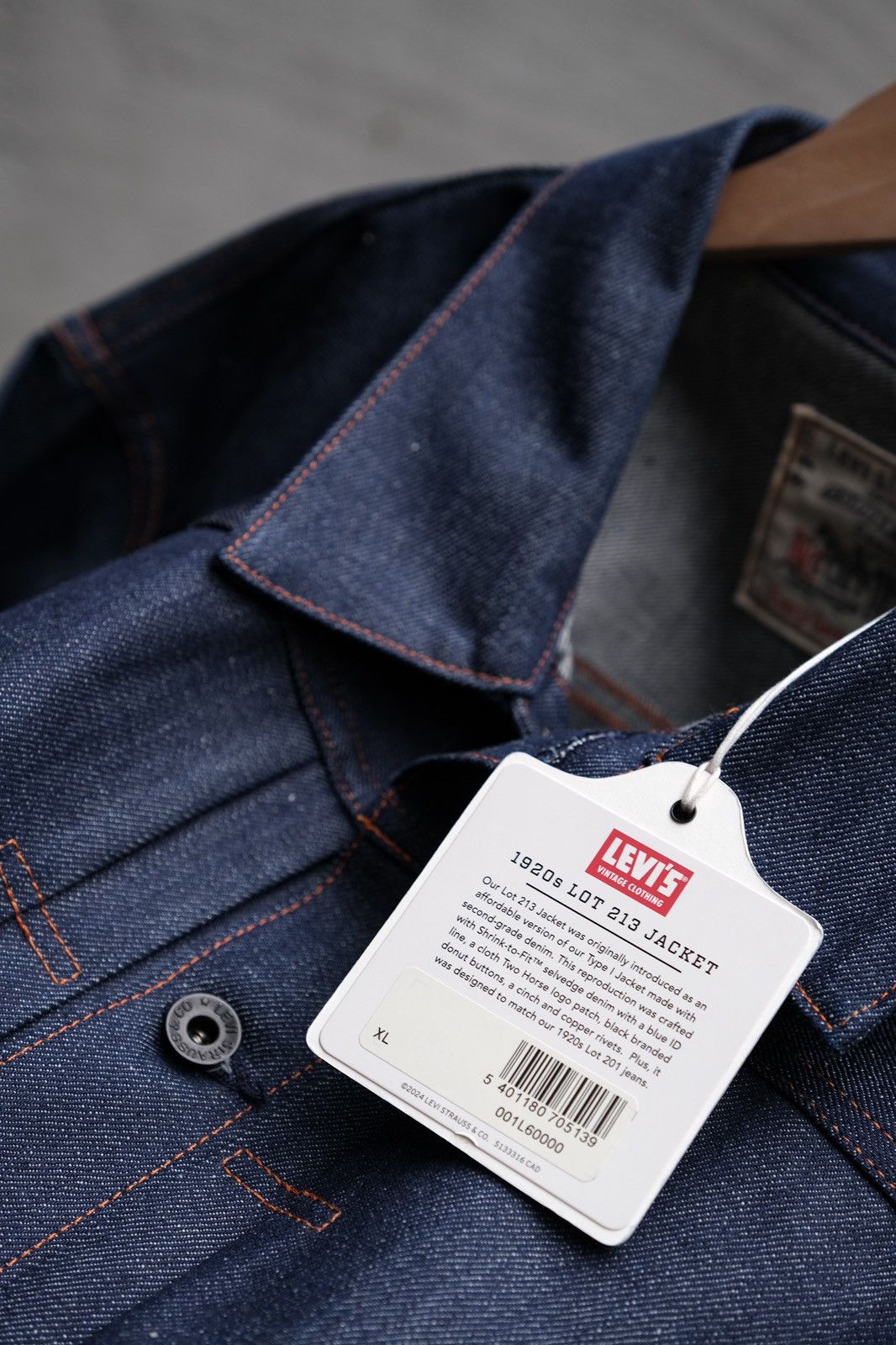 Levi's Vintage Clothing Levi’s Vintage Clothing LVC 1920’s LOT 213 Denim Jacket Size US L / EU 52-54 / 3 - 3 Thumbnail