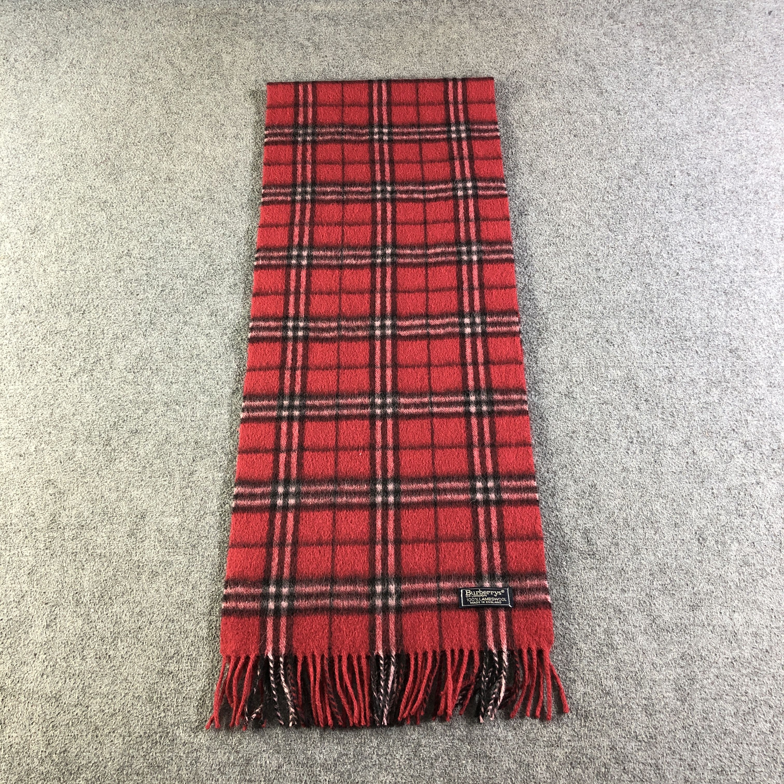 Burberry Burberrys Nova Check Wool Scarf Muffler Neckwear V2701 Size ONE SIZE - 2 Thumbnail