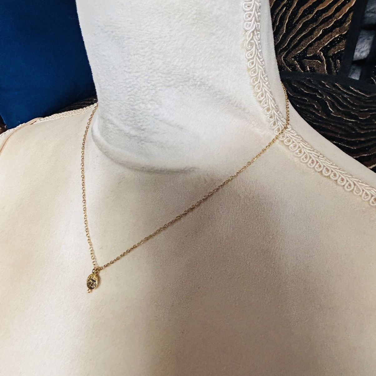 Handmade Handcrafted dual sided “LOVE” gold pendant on chain necklace Size ONE SIZE - 5 Thumbnail