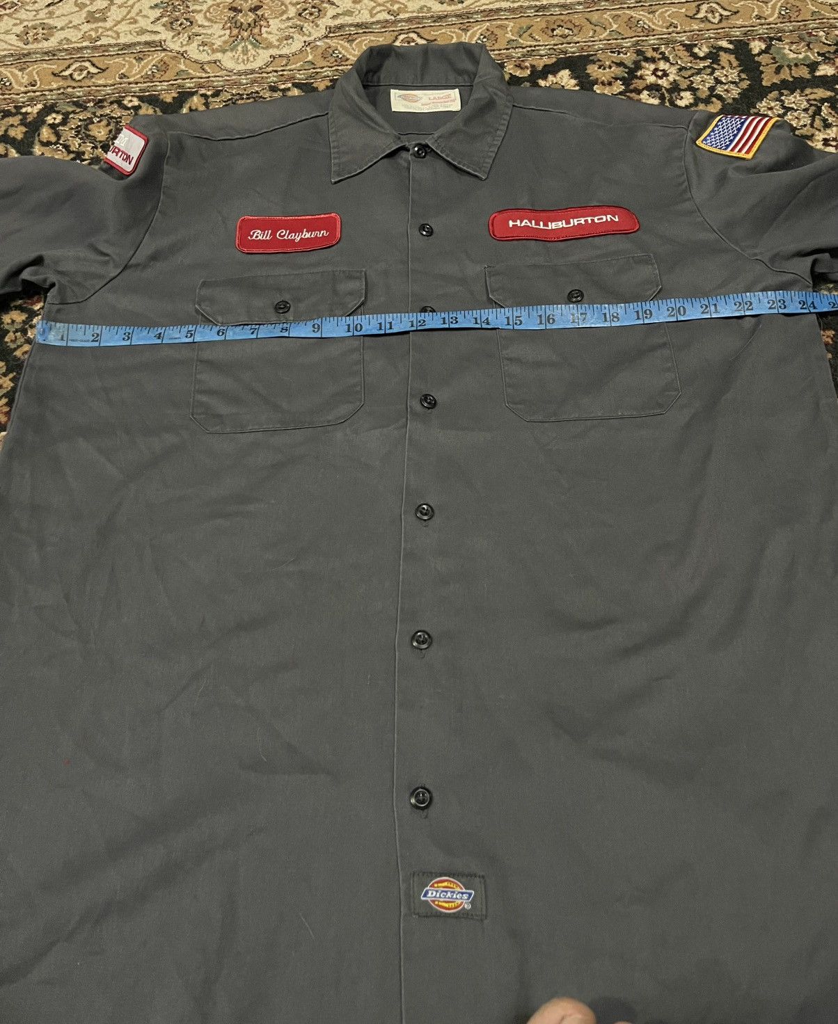 Dickies Vintage workwear shirt Dickies Halliburton Size US L / EU 52-54 / 3 - 5 Thumbnail