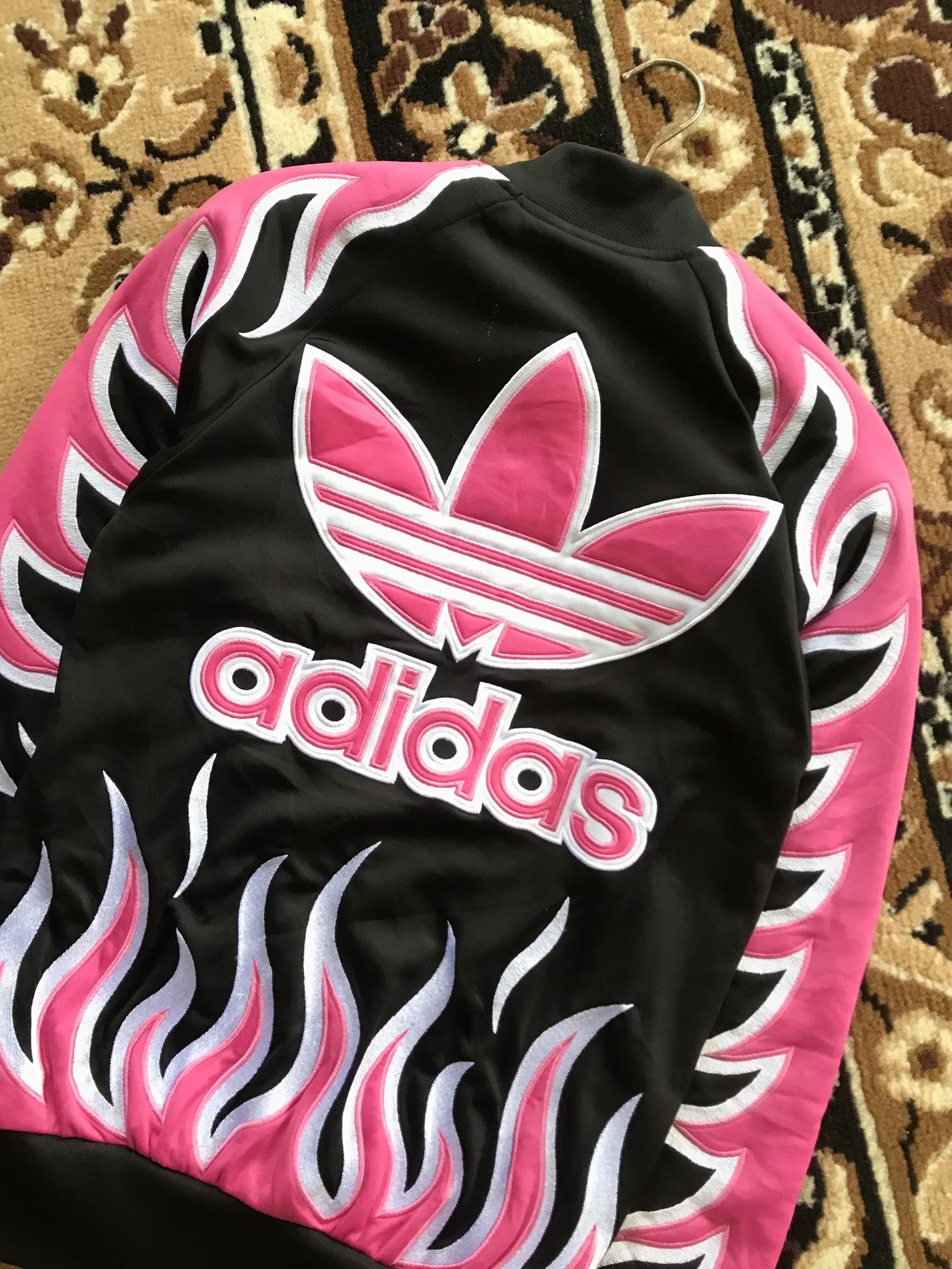 Adidas Rare Item Adidas Jacket x Jeremy Scott Pink Flame Size XS / US 0-2 / IT 36-38 - 5 Thumbnail