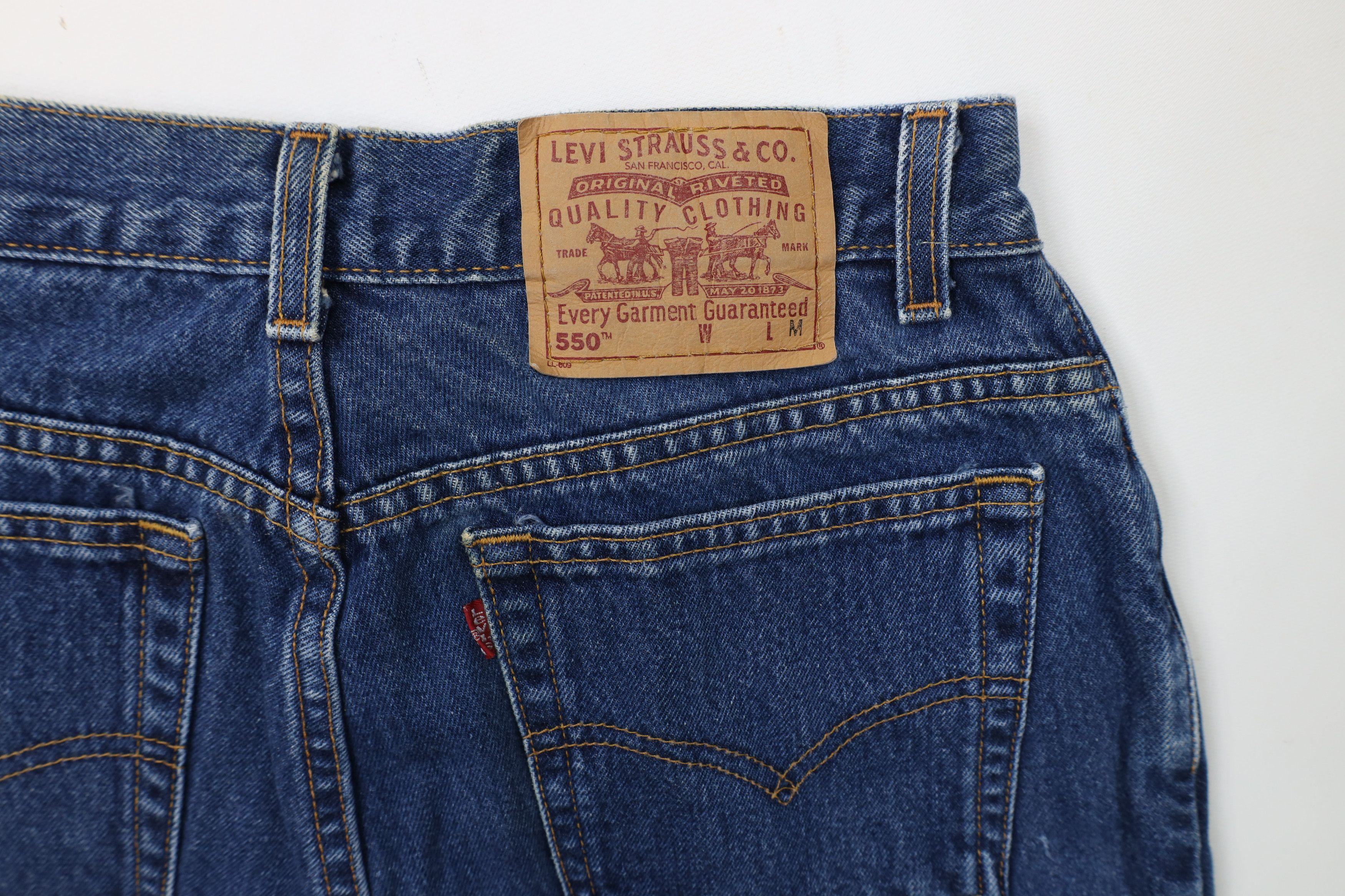 Levi's × Vintage Vintage 90s Levis 550 Relaxed Tapered Leg Denim Jeans USA Size 36" / US 14 / IT 50 - 12 Thumbnail