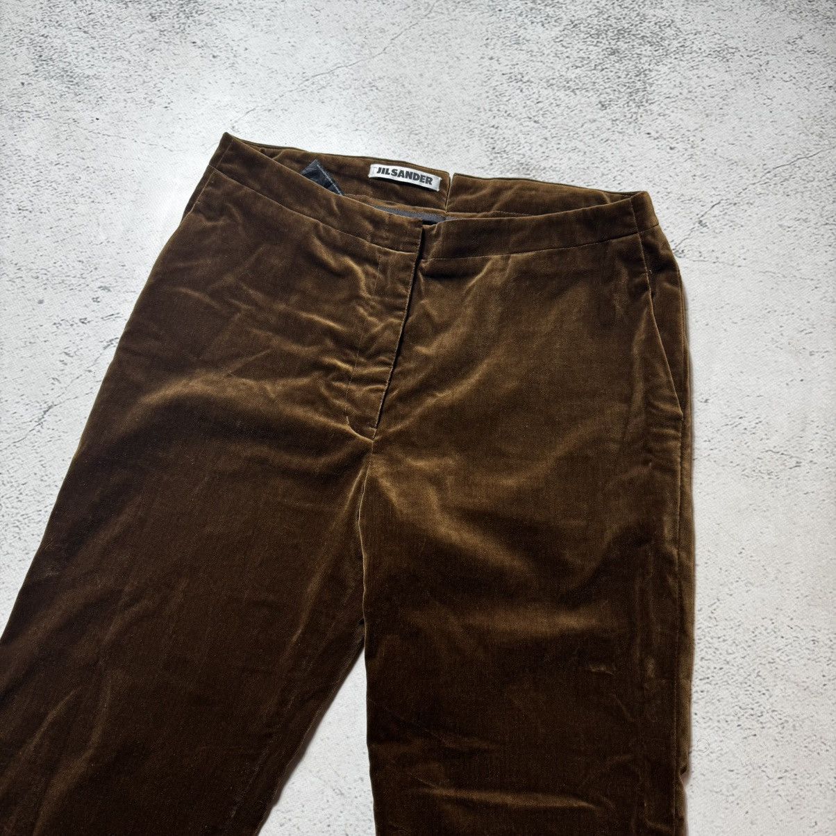 Jil Sander × Vintage Vintage velour pants by Jilsander old money very rare Size US 36 / EU 52 - 6 Thumbnail