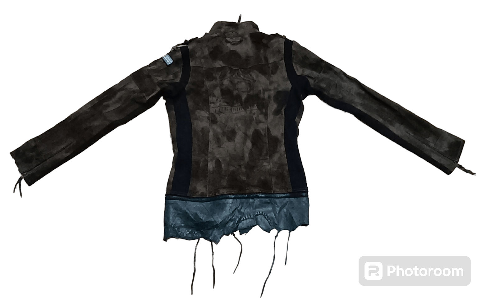 14th Addiction 14TH ADDICTION PUNK ASYMMETRICAL SILK SHEEP LEATHER JACKET Size US L / EU 52-54 / 3 - 7 Thumbnail