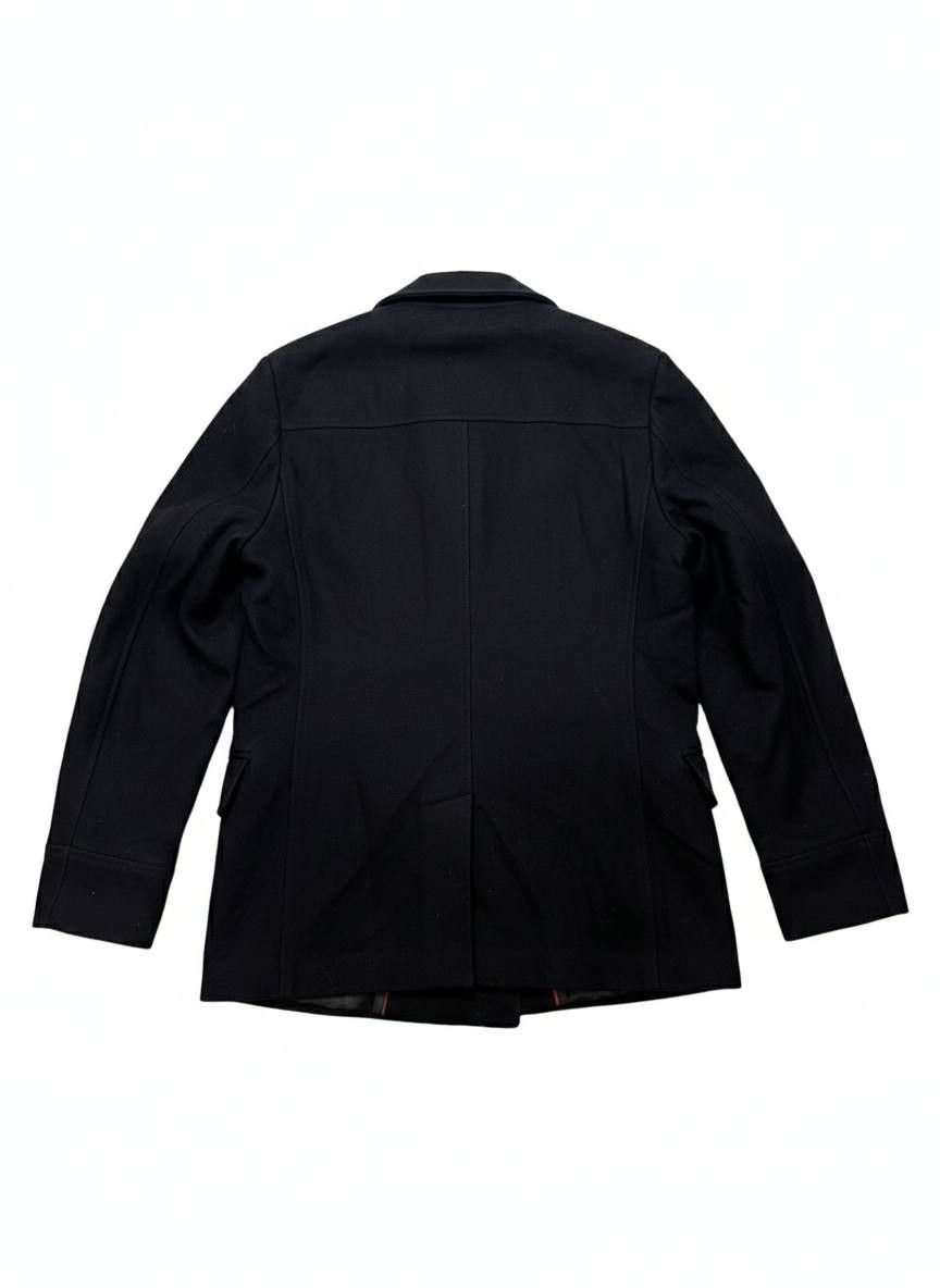 Hugo Boss Hugo Boss Black Wool Blend Double Breasted Peacoat Large Size US L / EU 52-54 / 3 - 2 Thumbnail