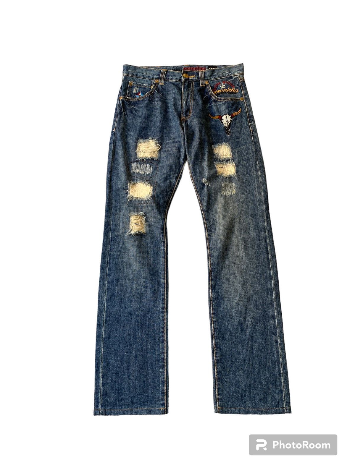 ARIZONA FREEDOM Arizona Geronimo Tribes American Indian Design Denim Size US 30 / EU 46 - 2 Thumbnail