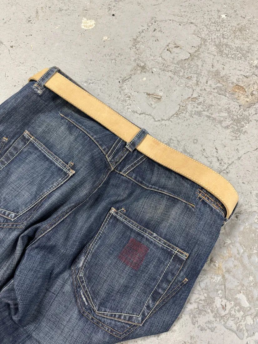 Designer × Maison Margiela × Vintage 2012 Maison Martin Margiela Beige Leather Cowboy Belt Size ONE SIZE - 3 Thumbnail