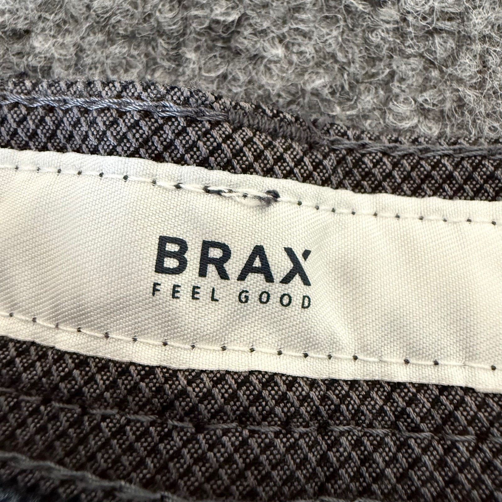 BRAX BRAX Cooper Chino Pants Mens 32x34 (32x32) Gray Casual Slim Size US 32 / EU 48 - 2 Thumbnail
