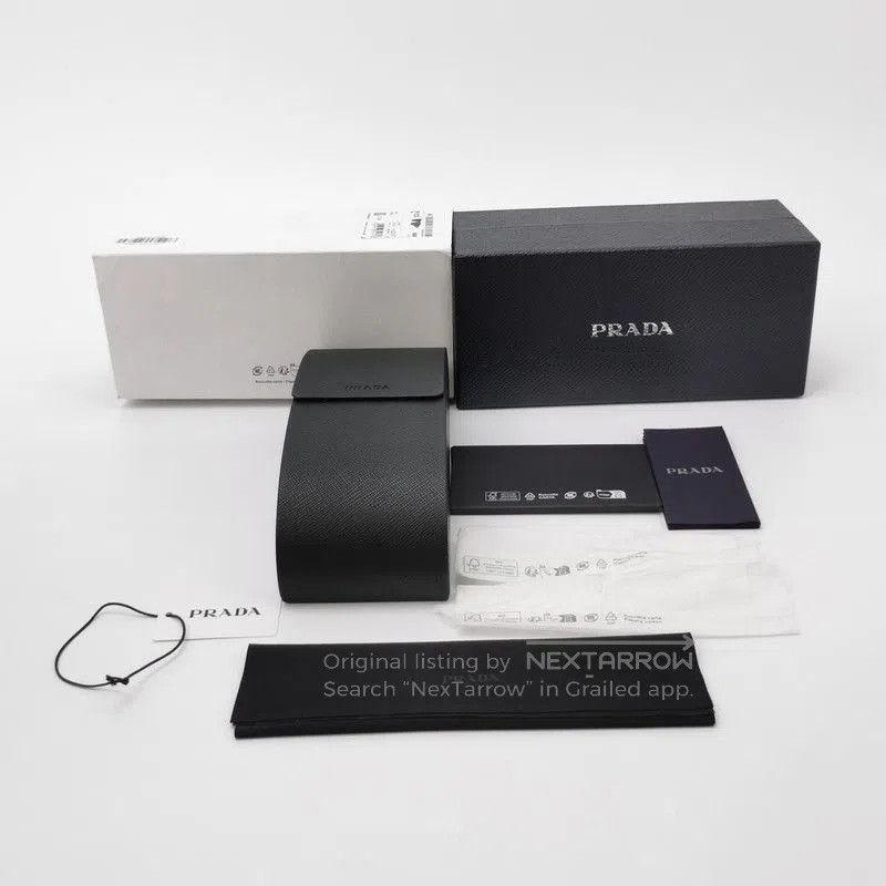 Prada Prada Triangle Logo Full Frame Sunglasses. Size ONE SIZE - 8 Thumbnail