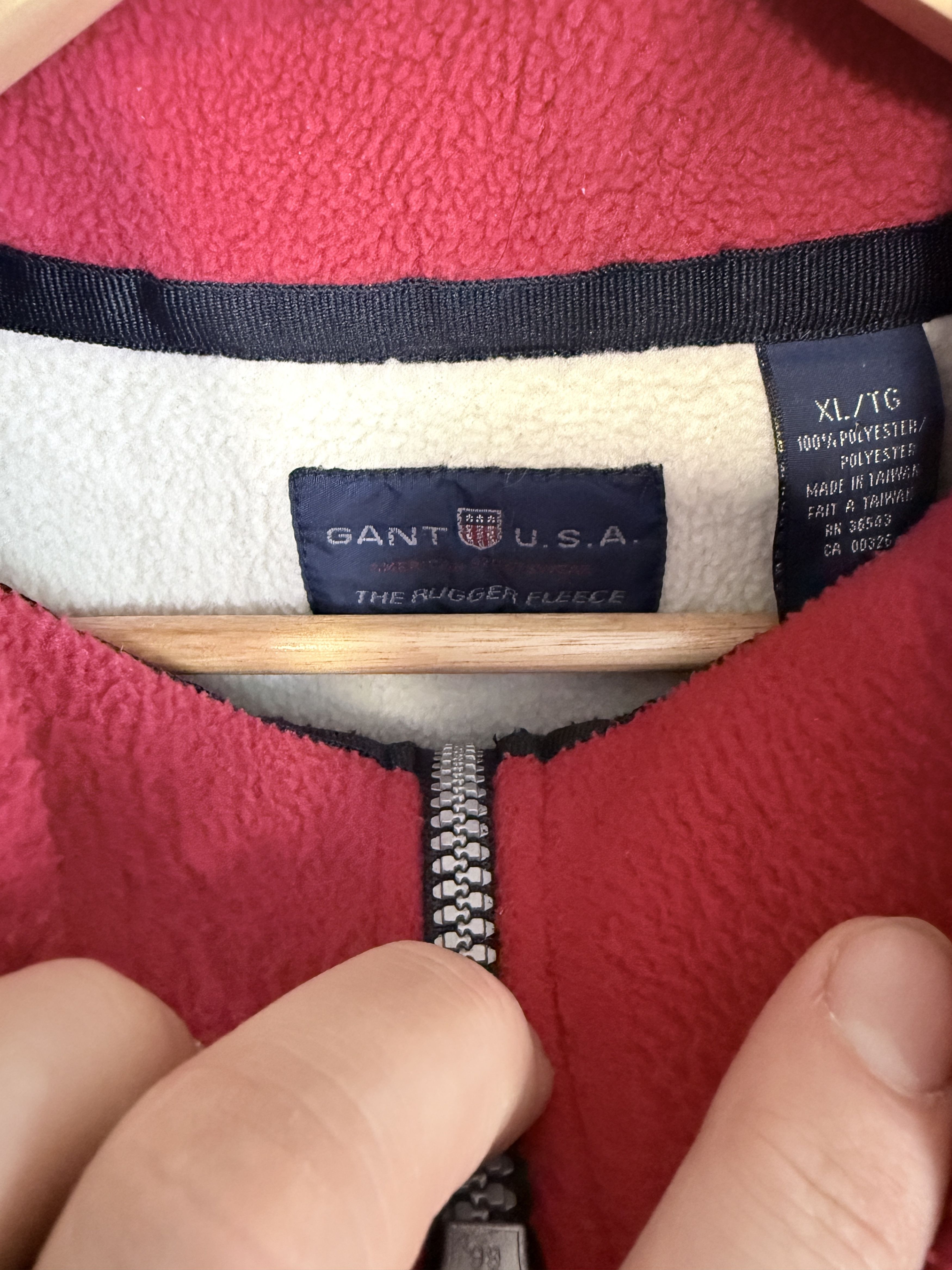 Gant GANT USA Vintage Rugger Fleece 1/4 Quarter Zip Sweatshirt XL Size US XL / EU 56 / 4 - 3 Thumbnail