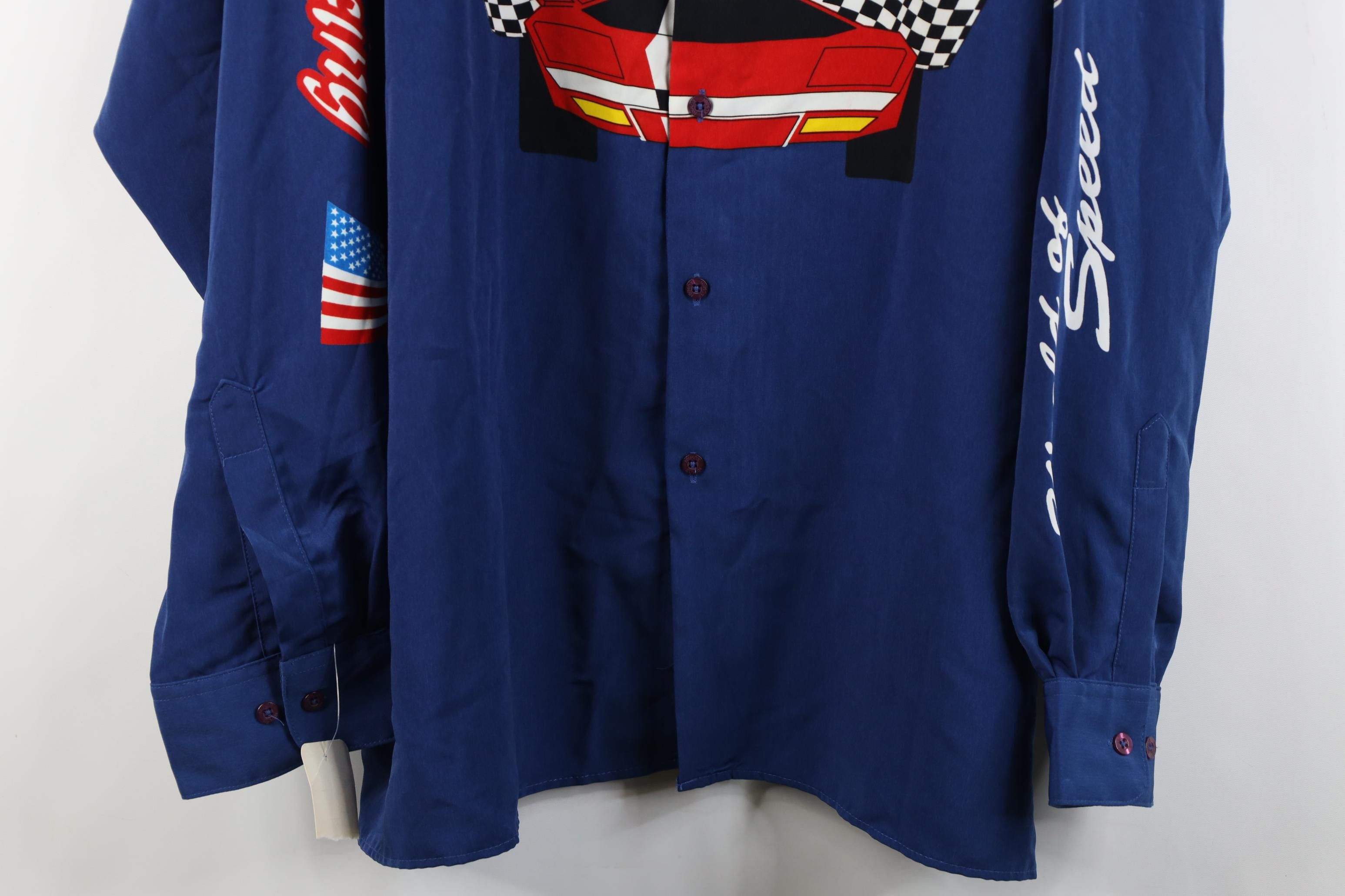 Vintage Deadstock Vintage 90s Y2K Streetwear Car Racing Button Shirt Size US XXL / EU 58 / 5 - 3 Thumbnail