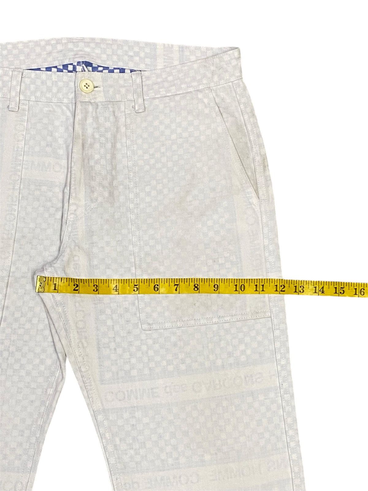 Comme des Garcons Homme Comme Des Garçons Homme AD2003 Chekerboard Denim Pants Size US 33 - 19 Thumbnail