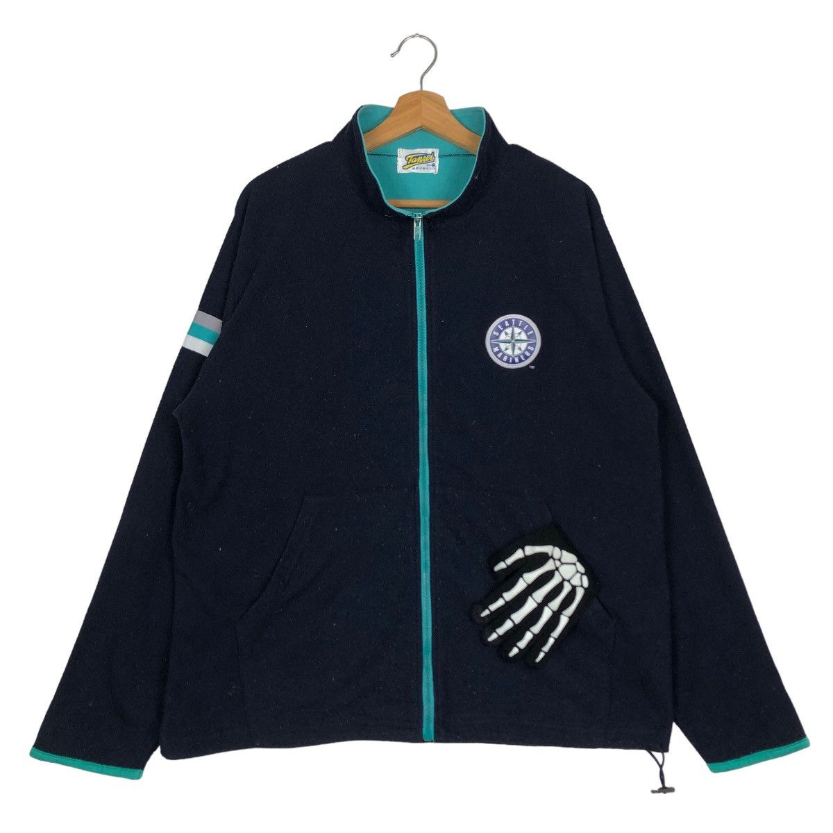 Japanese Brand 🔥Vintage Fleece Jacket Seattle Marines Big Logo Size US M / EU 48-50 / 2 - 2 Thumbnail