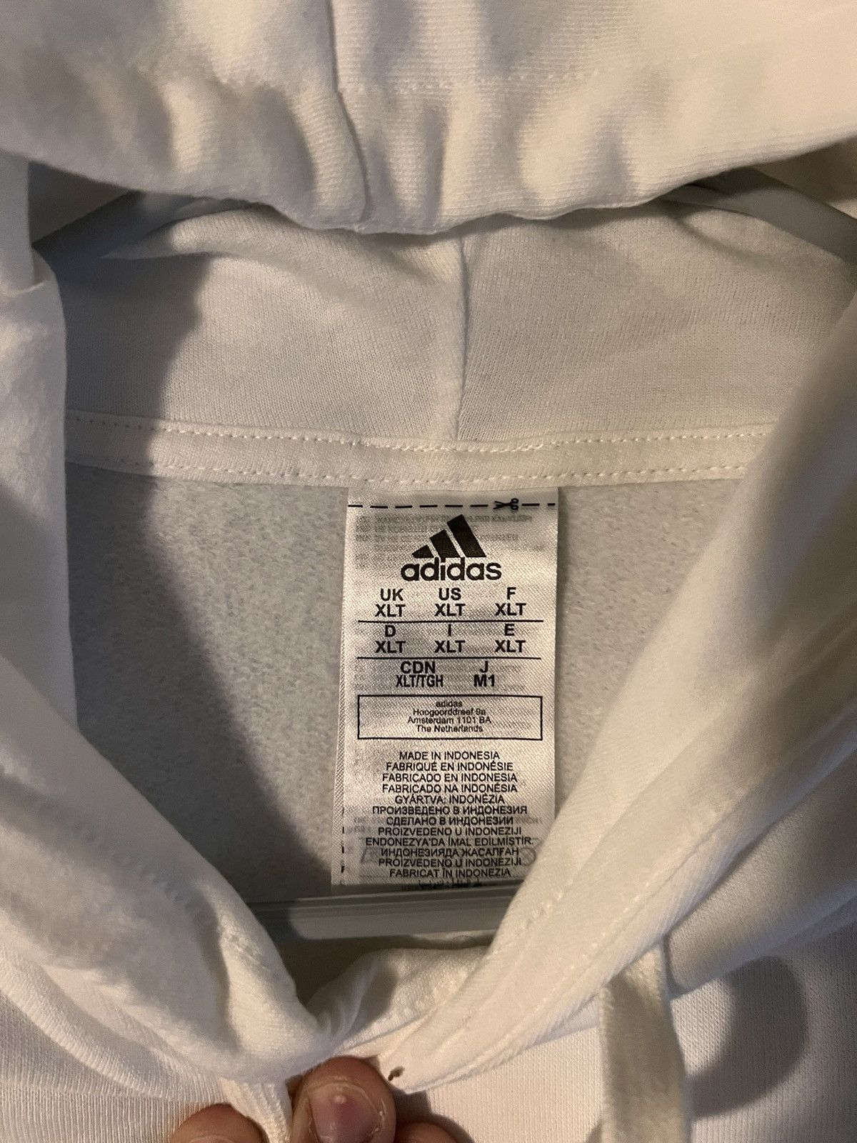 Adidas Adidas Sweatshirt All White Fleece Pullover Size US XL / EU 56 / 4 - 3 Thumbnail