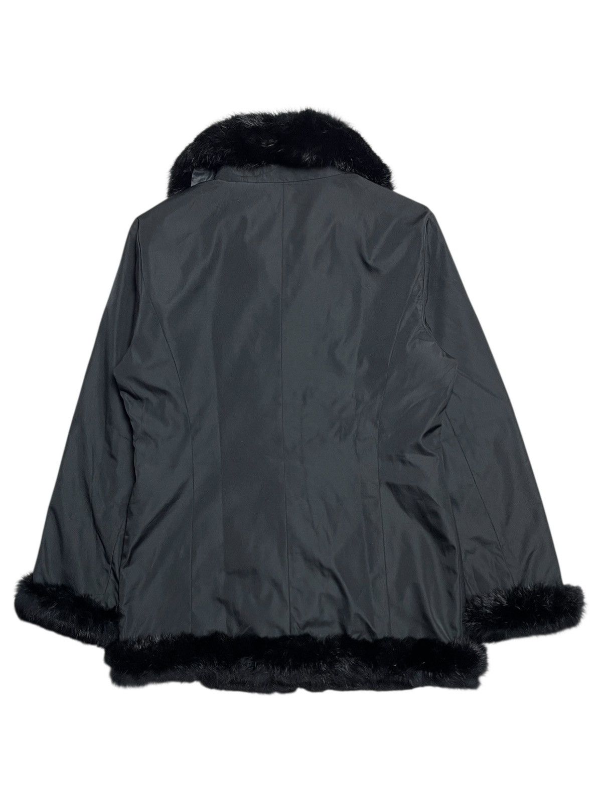 Michel Klein 2000’s Michel Klein - Vkei Style Black Faux Fur Jacket Size US S / EU 44-46 / 1 - 12 Thumbnail