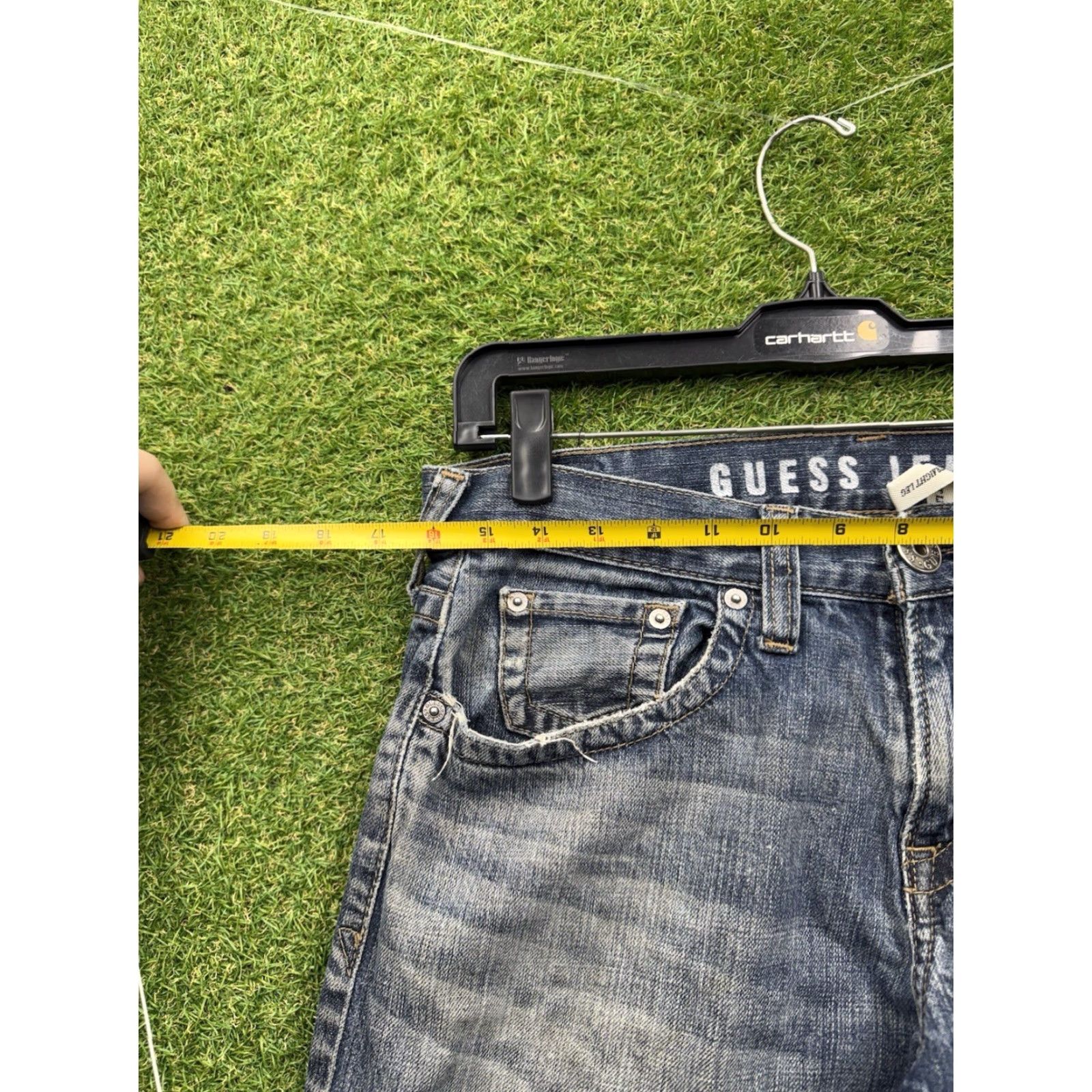 Guess VINTAGE GUESS Jeans 30x32 Rebel Straight Leg Denim Jeans Mens 90s 80s Blue Medium Wash 5-Pocket Pattern Solid 90s Theme Size US 30 / EU 46 - 3 Thumbnail