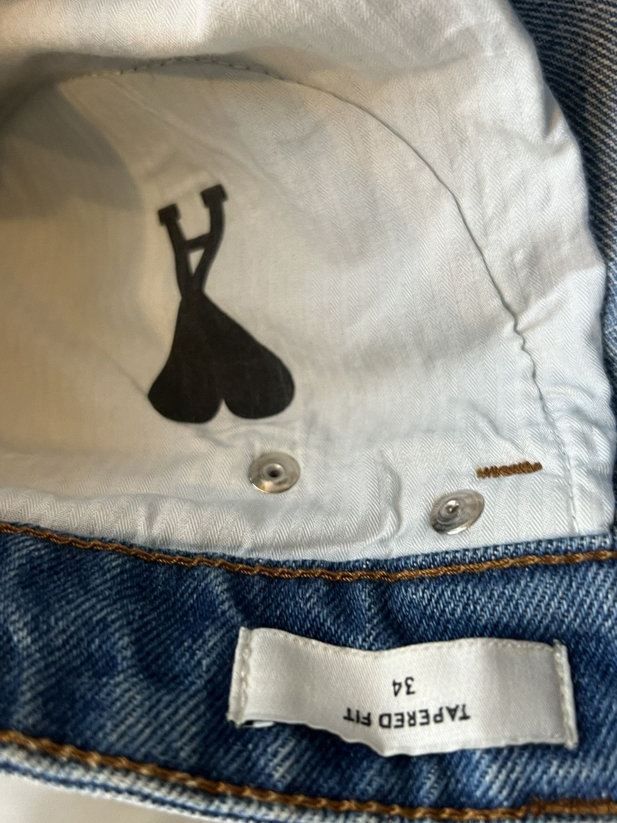 AMI Ami tapered fit denim jeans Size US 34 / EU 50 - 5 Thumbnail