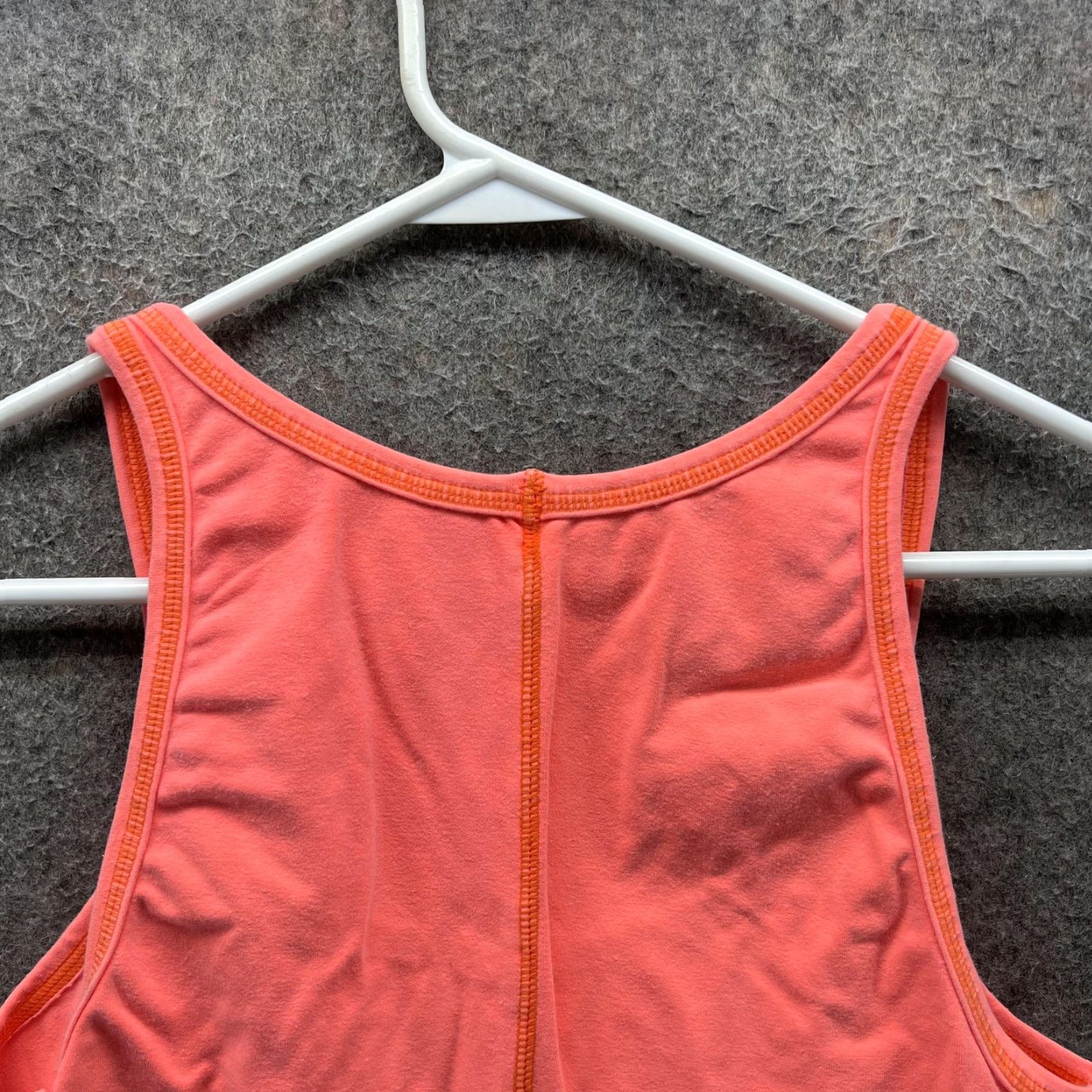 Free People Free People Tank Top Womens L Orange Scoop Neck Stretch Athletic Yoga Shirt Size L / US 10 / IT 46 - 5 Thumbnail