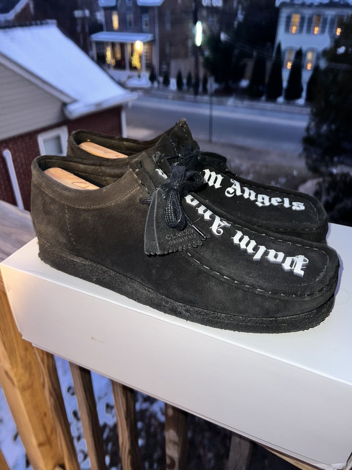 Clarks × Palm Angels Clarks Palm Angels Suede Wallabees Black Boots Size 13 Size US 13 / EU 46 - 10 Thumbnail