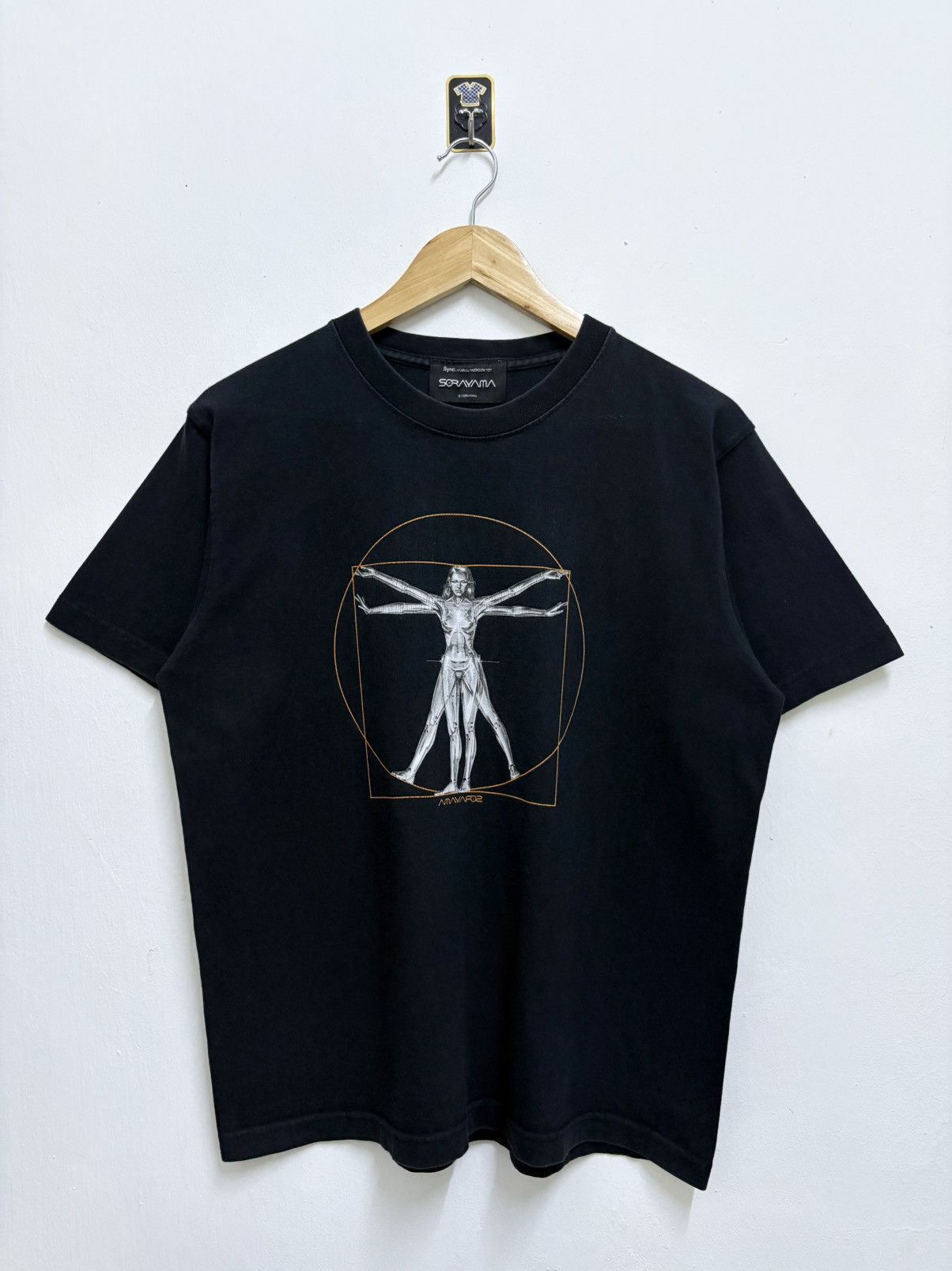 Club Sorayama × Medicom Toy 2000's Club Sorayama Ripoff Art Leonardo Da Vinci T-Shirt Size US M / EU 48-50 / 2 - 1 Thumbnail
