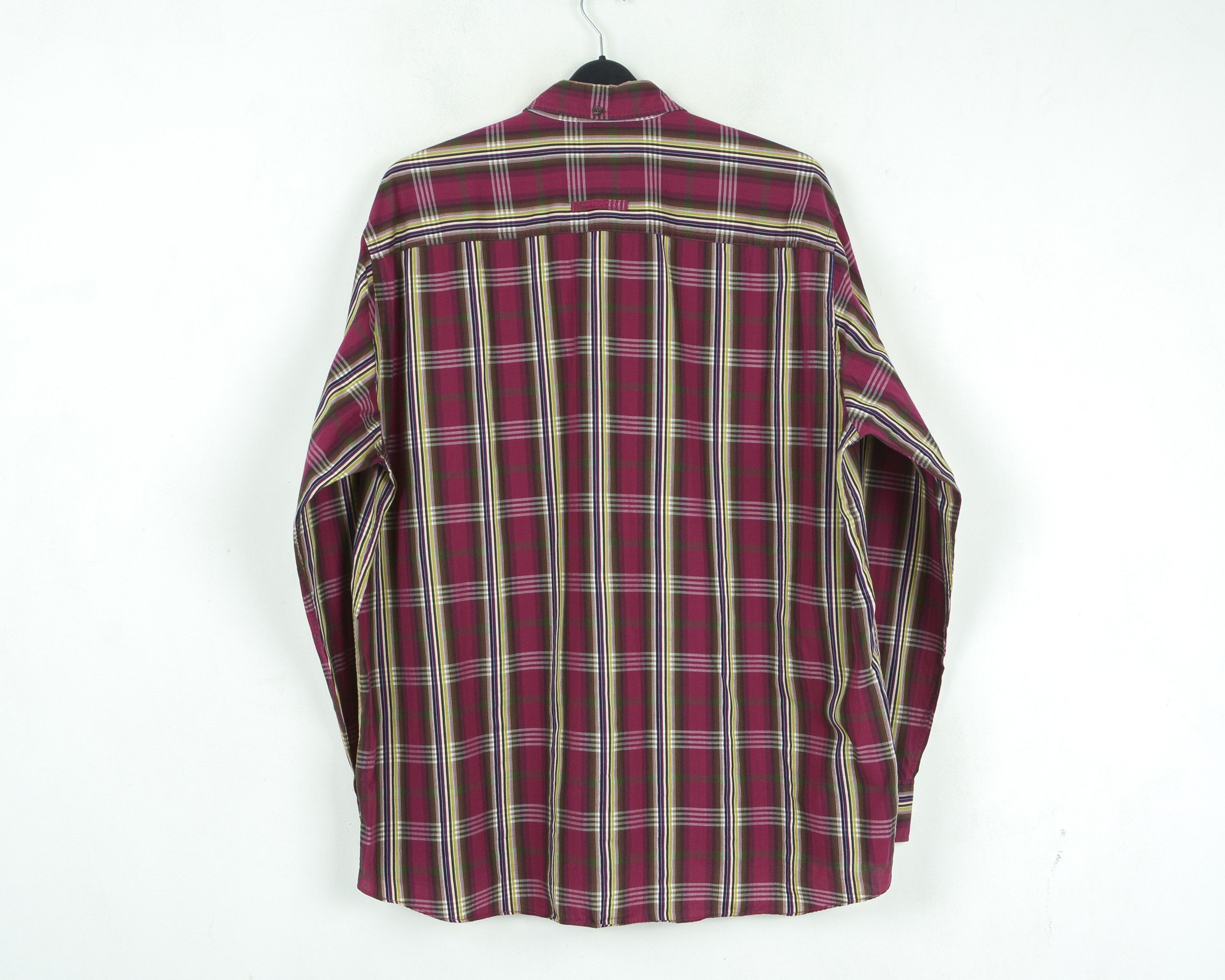 camel active Cotton Shirt 2XL Long Sleeve Check Plaid Pink Button Up Size US XXL / EU 58 / 5 - 4 Thumbnail