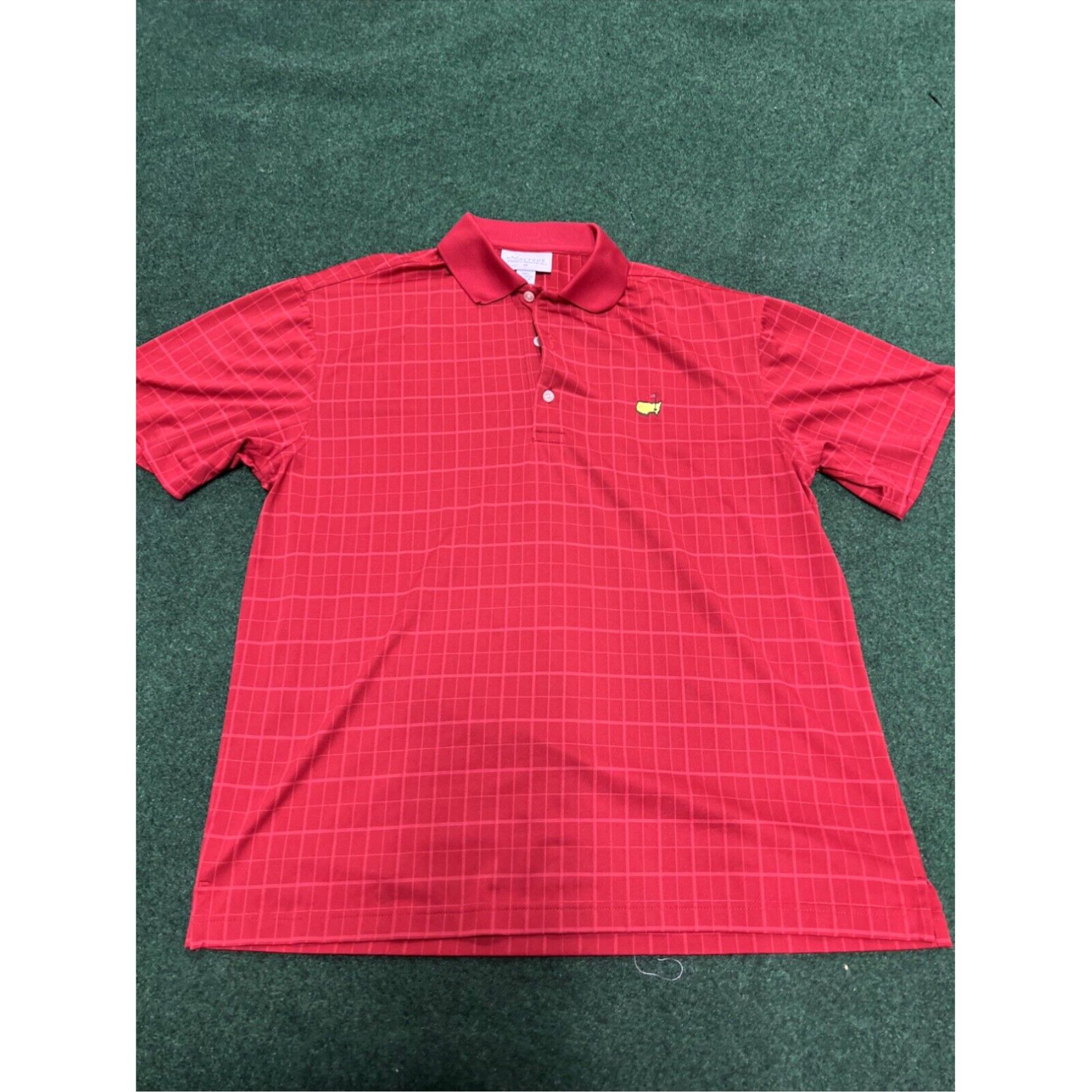 Vintage Augusta National Masters Inspired Poly Golf Shirt with Red Stripes by Masters Performance Collection Size US M / EU 48-50 / 2 - 1 Thumbnail