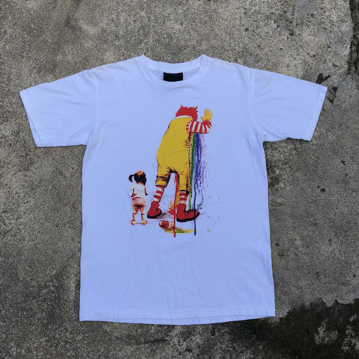 Designer × Japanese Brand × Vintage 🔥Rare🔥🇯🇵Unfledged Graphic Of Clown Mc Donald And A Kids Tee Size US S / EU 44-46 / 1 - 1 Thumbnail