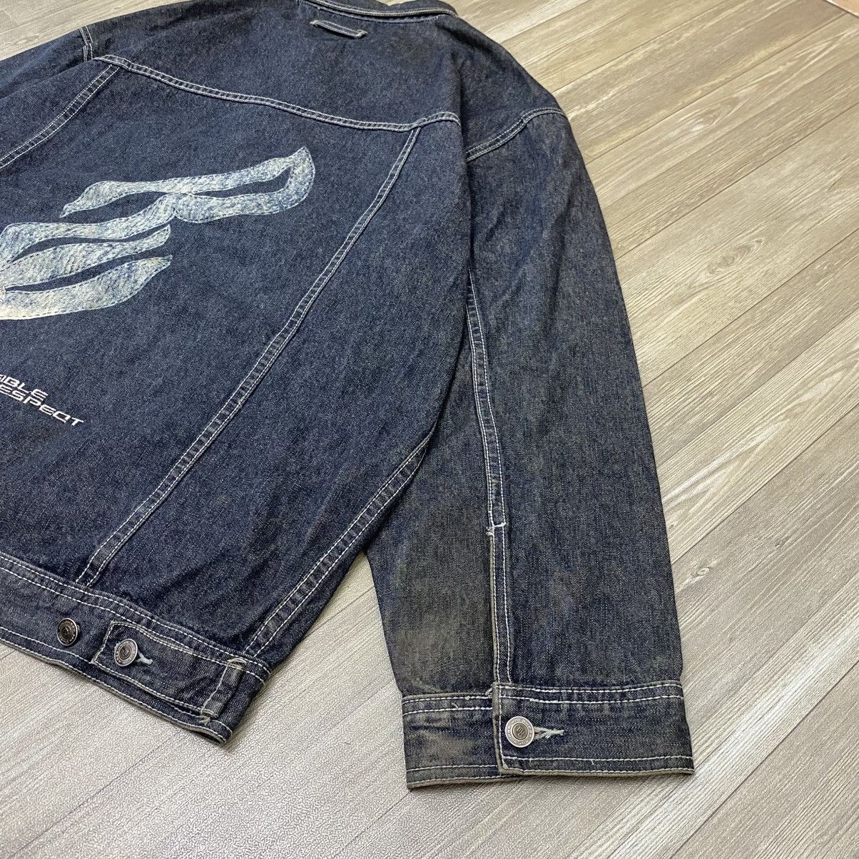 Rocawear × Vintage Rare Vintage Rocawear Jean Jacket Be Visible Demand Respect Size US XXL / EU 58 / 5 - 3 Thumbnail
