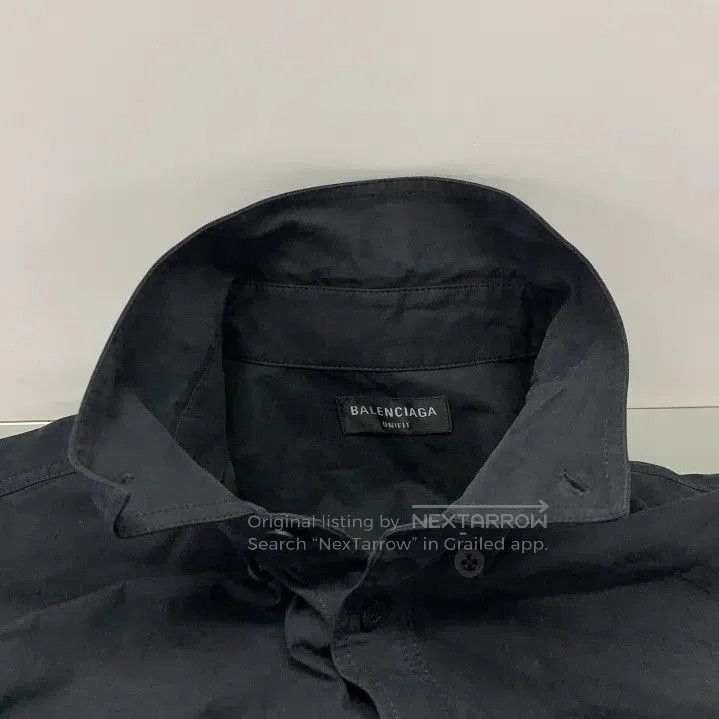 Balenciaga Balenciaga Black Long Sleeve Button-Up Shirt. Size US XXS / EU 40 - 1 Thumbnail