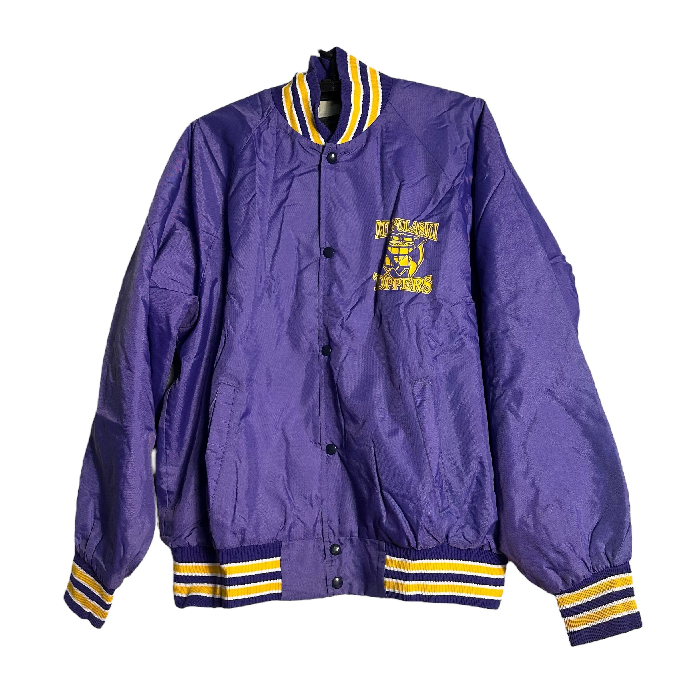 Vintage 🔥RARE🔥Vintage Mt. Pulaski Toppers OVP Varsity Jacket Size US L / EU 52-54 / 3 - 1 Thumbnail