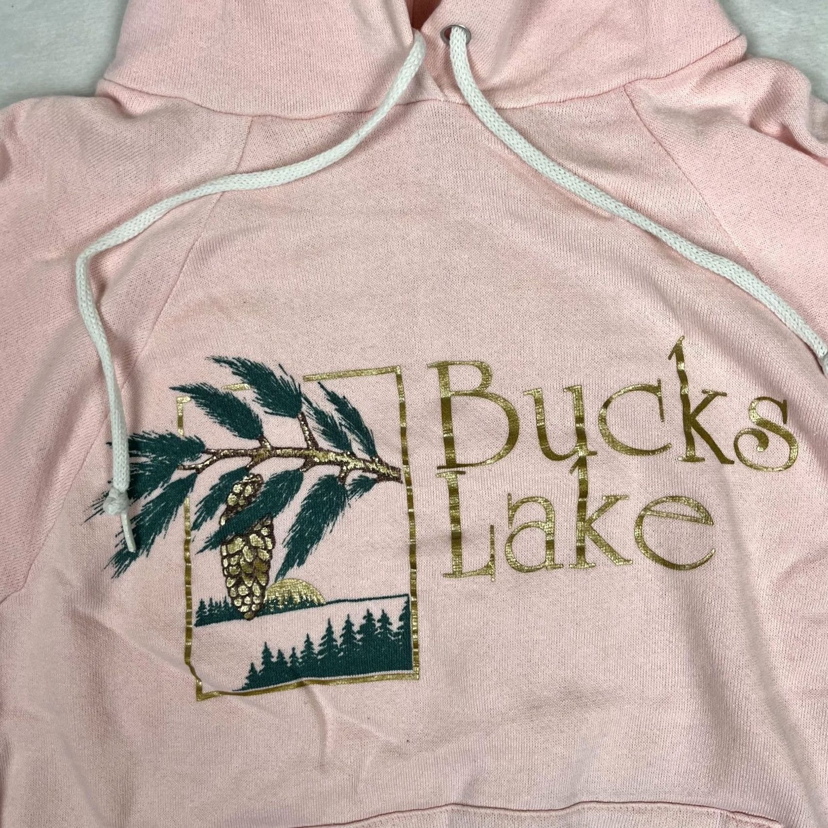 Vintage VINTAGE Bucks Lake Hoodie Womens M/L Pink Pannill Fleece Sweatshirt USA Size M / US 6-8 / IT 42-44 - 2 Thumbnail