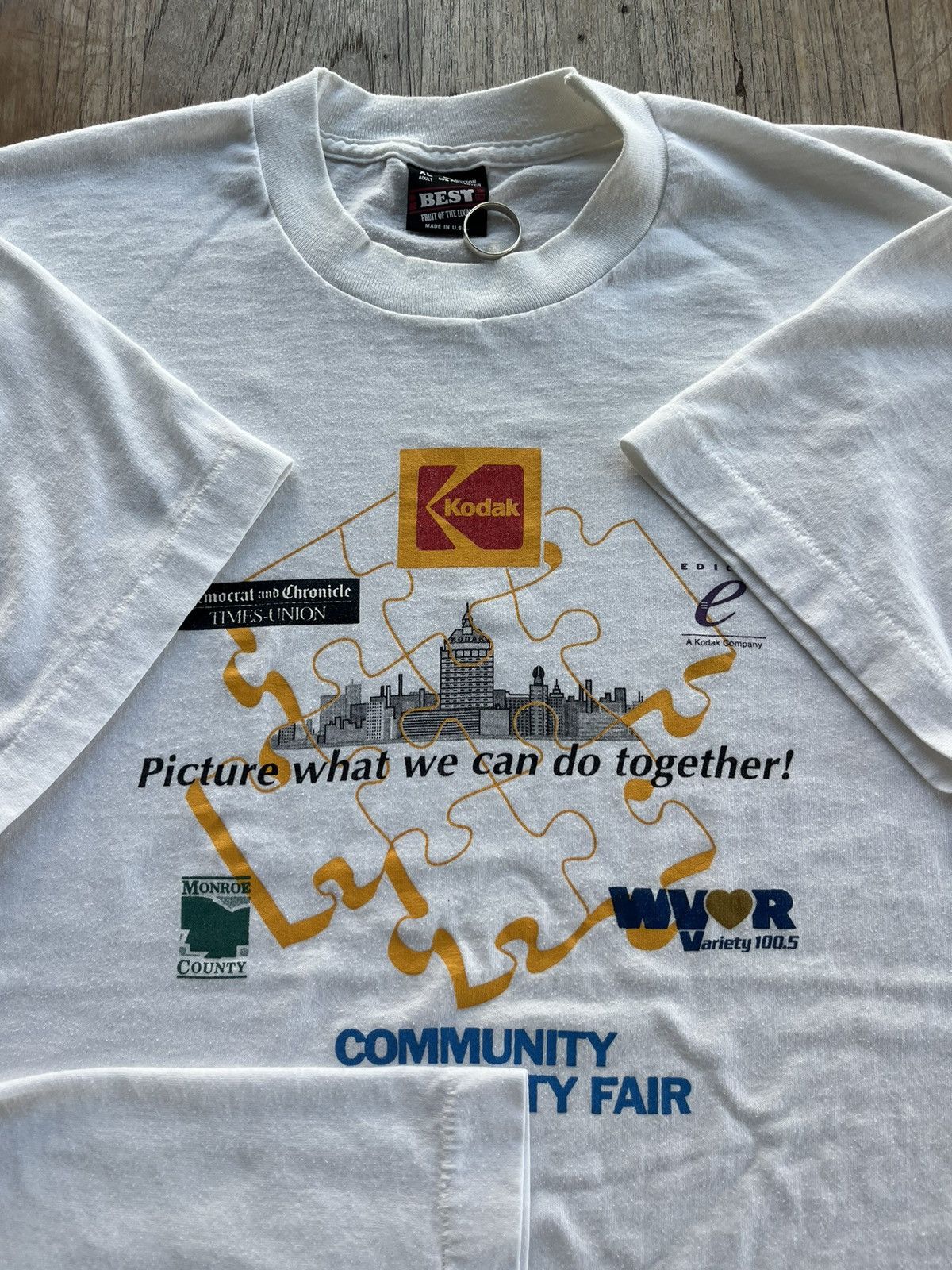 Kodak × Vintage Vintage Kodak Community Child Safety Fair 80’s Tshirt Size US XL / EU 56 / 4 - 6 Thumbnail