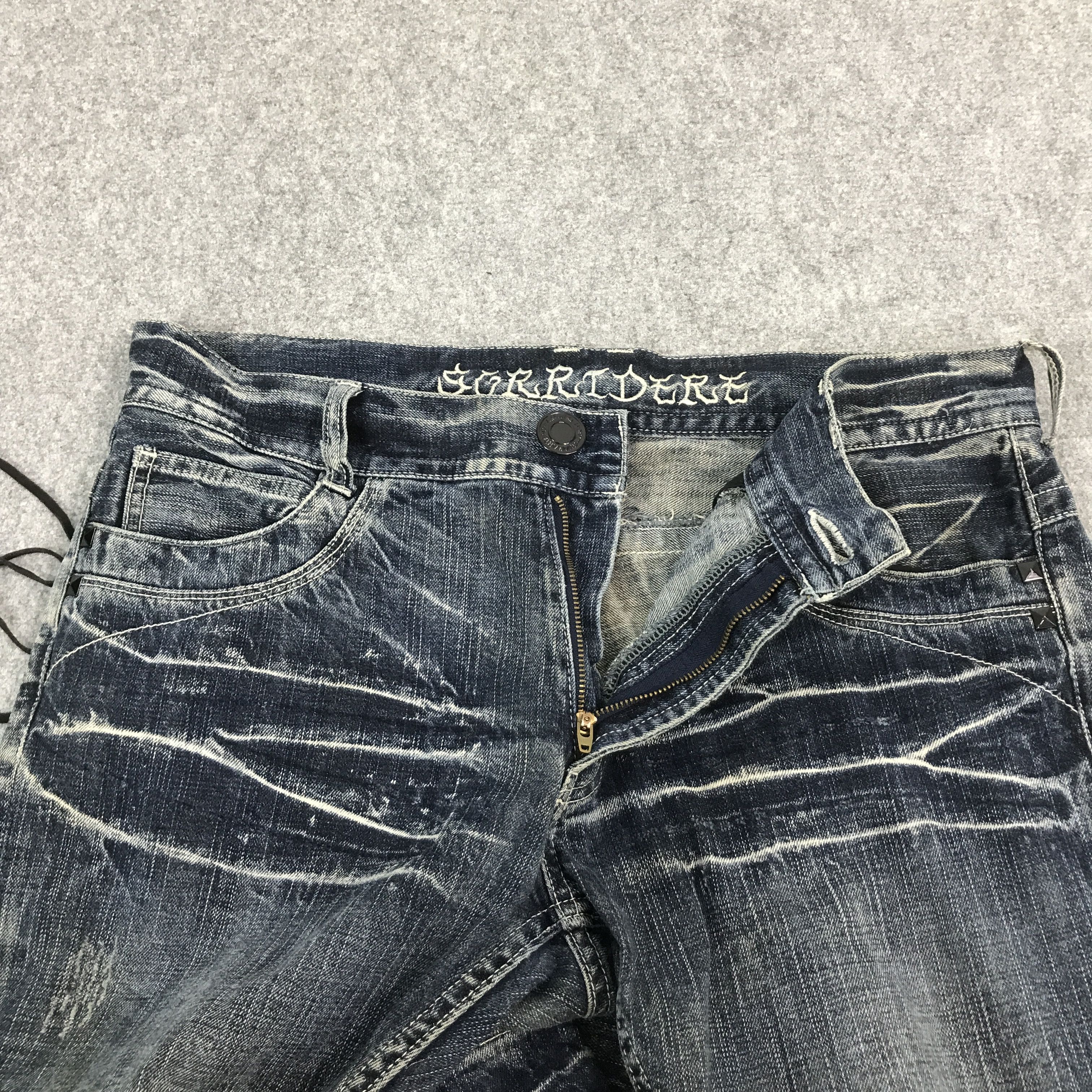 Japanese Brand FLARE JAPAN SORRIDERE DISTRESSED PANTS Size US 36 / EU 52 - 7 Thumbnail