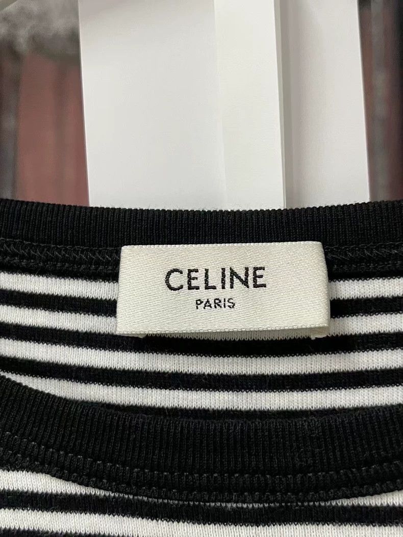 Celine Celine Striped Anchor Short Sleeve Shirt Size US S / EU 44-46 / 1 - 7 Thumbnail