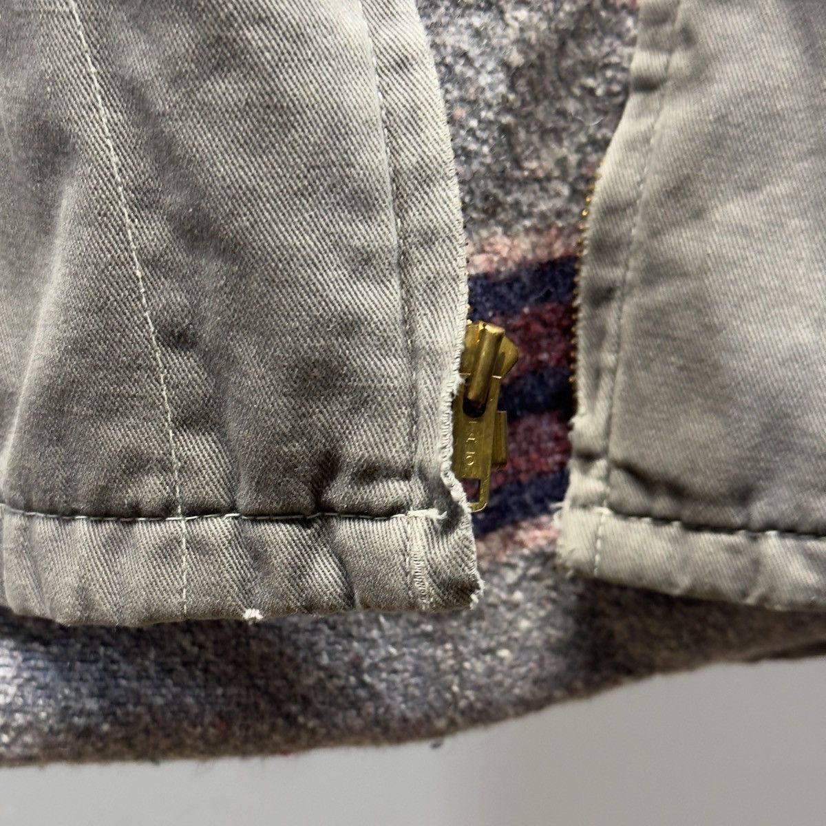 Vintage 50s 60s Thrashed Faded Distressed Work Jacket ERD Grunge Size US L / EU 52-54 / 3 - 4 Thumbnail