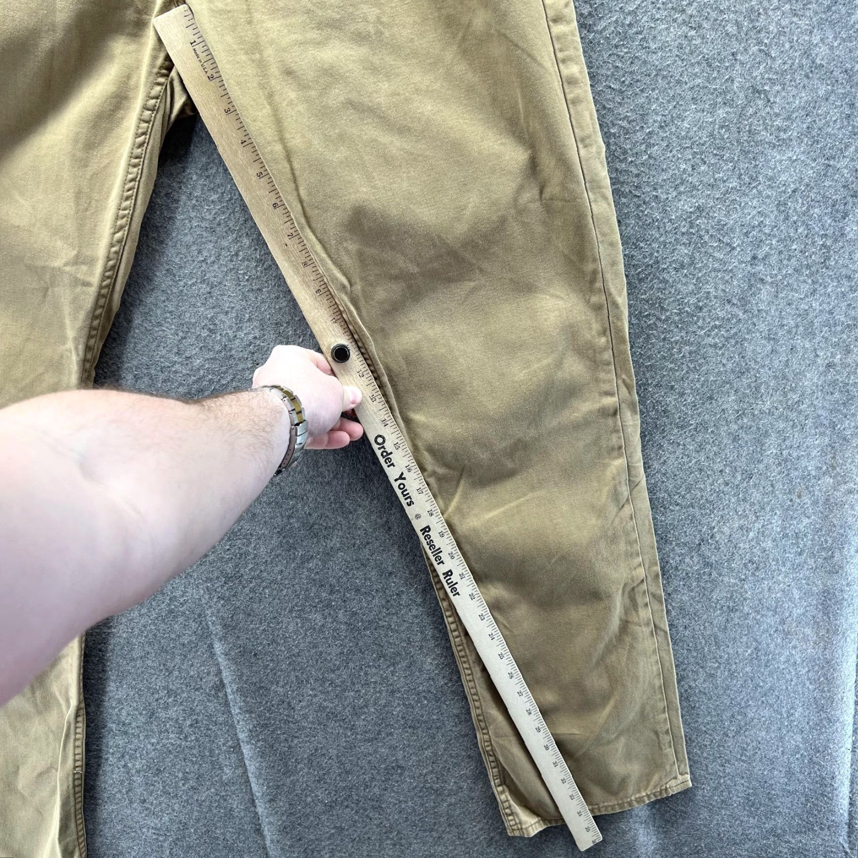 Polo Ralph Lauren VINTAGE Polo Ralph Lauren Pants Mens 34x34 Beige Chino 5 Pocket Straight Leg Size US S / EU 44-46 / 1 - 7 Thumbnail