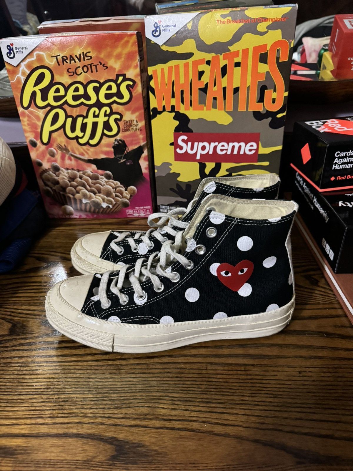 Comme des Garcons × Converse CDG Polka Dot Converse Size US 7 / EU 40 - 4 Thumbnail