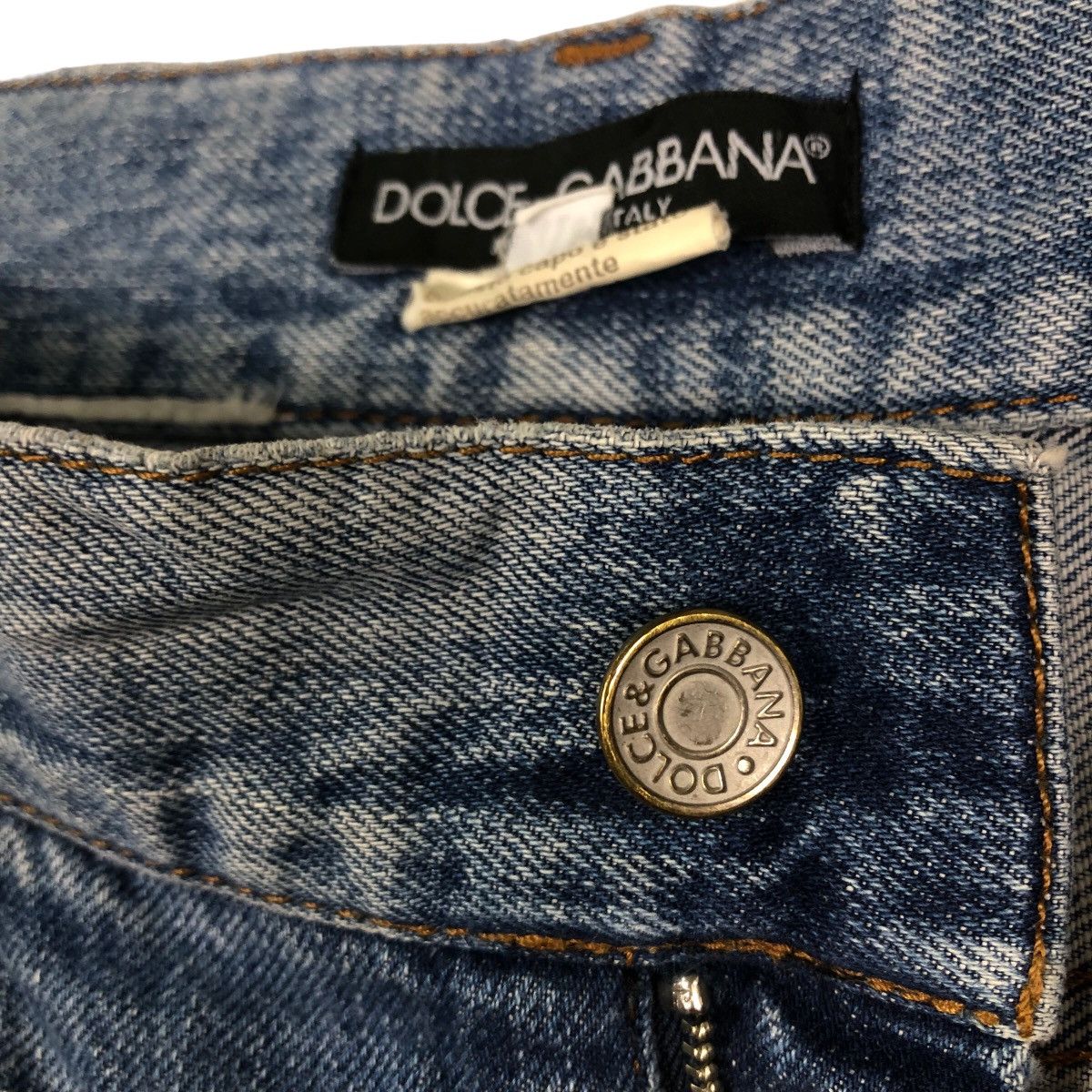 Dolce & Gabbana 🔥Loose Cut Distressed Punk Design Constructed Jeans D&G Size US 34 / EU 50 - 18 Thumbnail