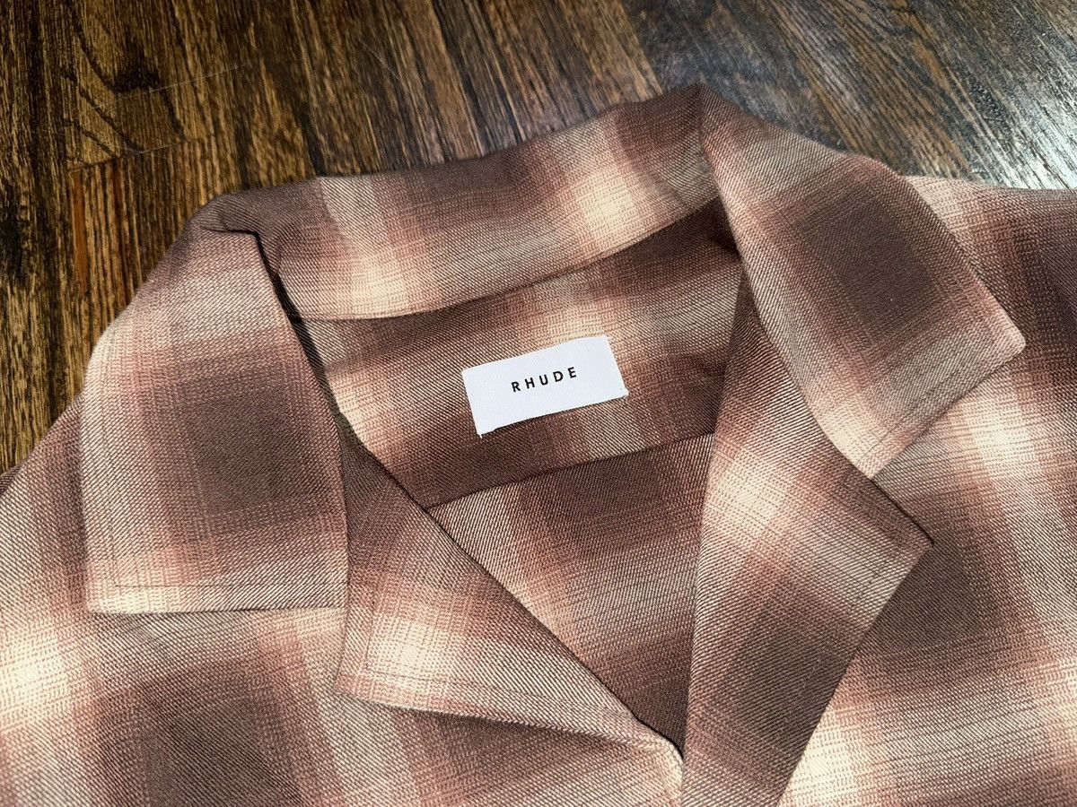 Rhude Rhude Camp Collar Amber Button-Up Flannel L/S Shirt Size L Size US L / EU 52-54 / 3 - 2 Thumbnail