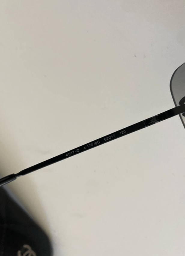 Chanel Chanel Sunglasses 4017-D Rhinestone Logo Rimless Vintage Size ONE SIZE - 9 Thumbnail