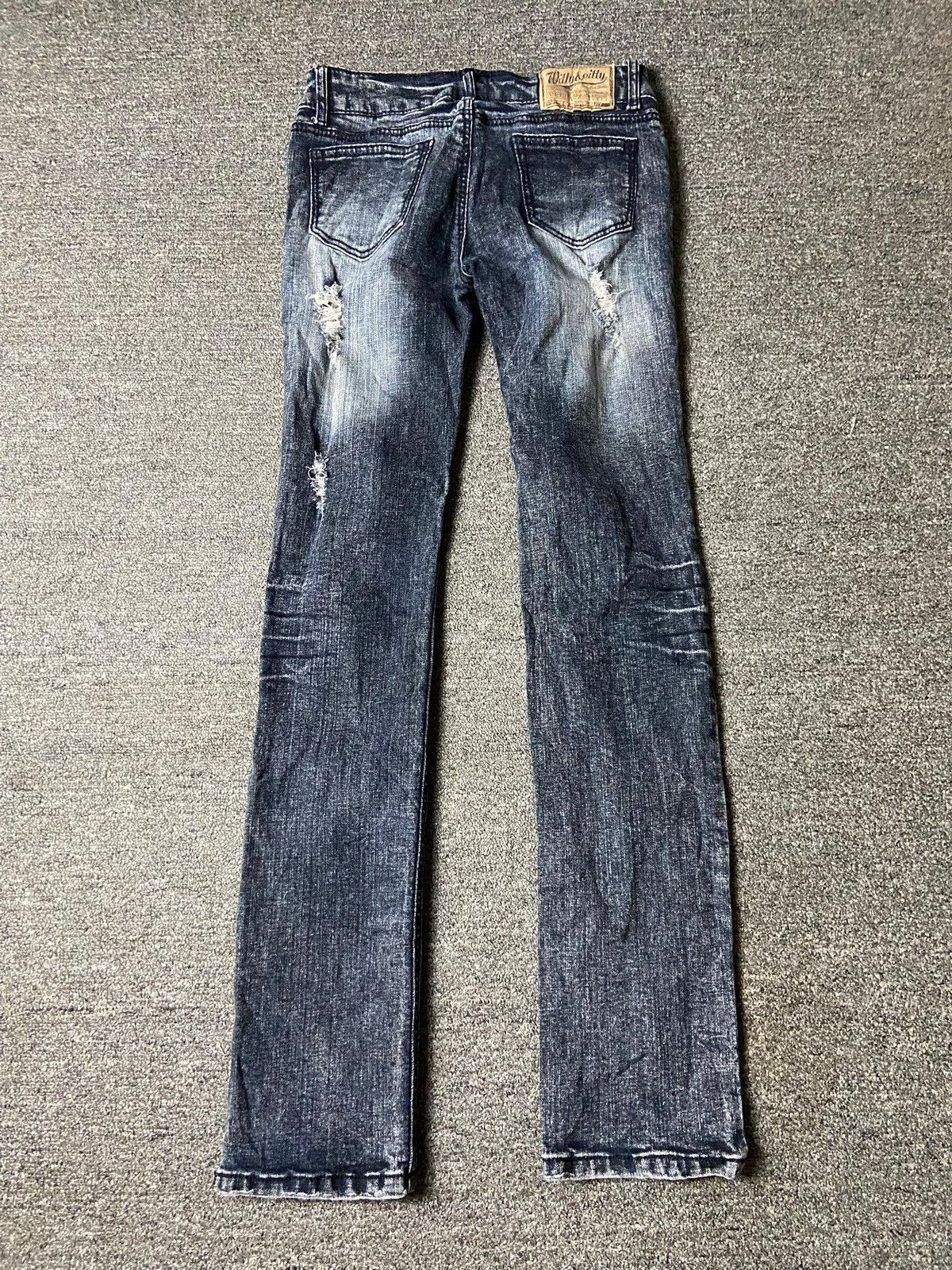 Japanese Brand Witty & Pitty Brand Distressed Ripped Jeans (158) Size US 26 / EU 42 - 2 Thumbnail