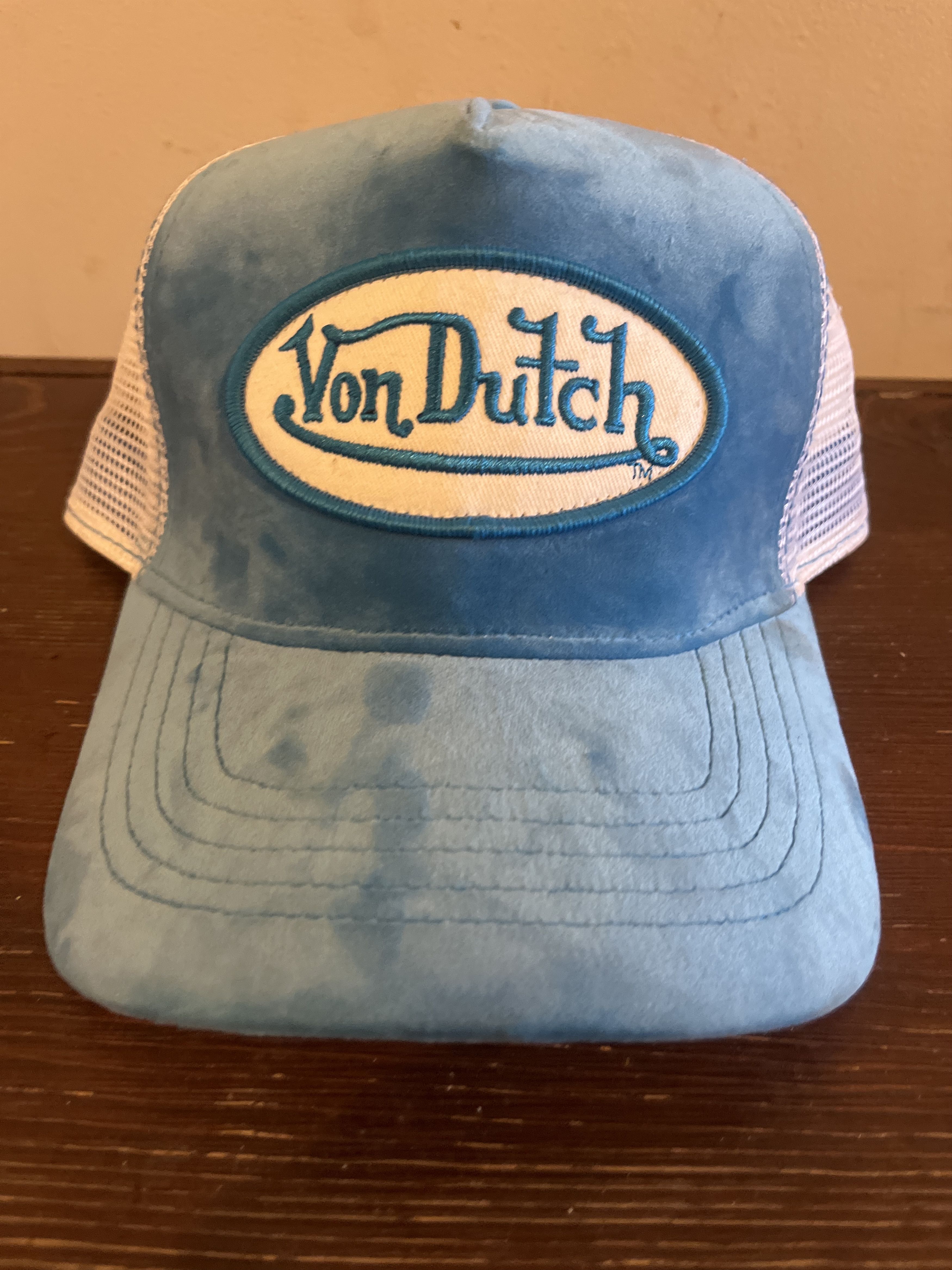 Von Dutch Blue Crush Velvet Trucker Hat Size ONE SIZE - 1 Thumbnail