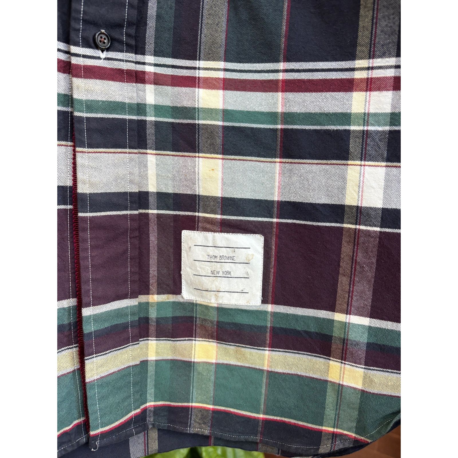 Thom Browne Thom Browne Red/Green Plaid Button-Down Shirt Sz 5, XXL Size US XXL / EU 58 / 5 - 4 Thumbnail